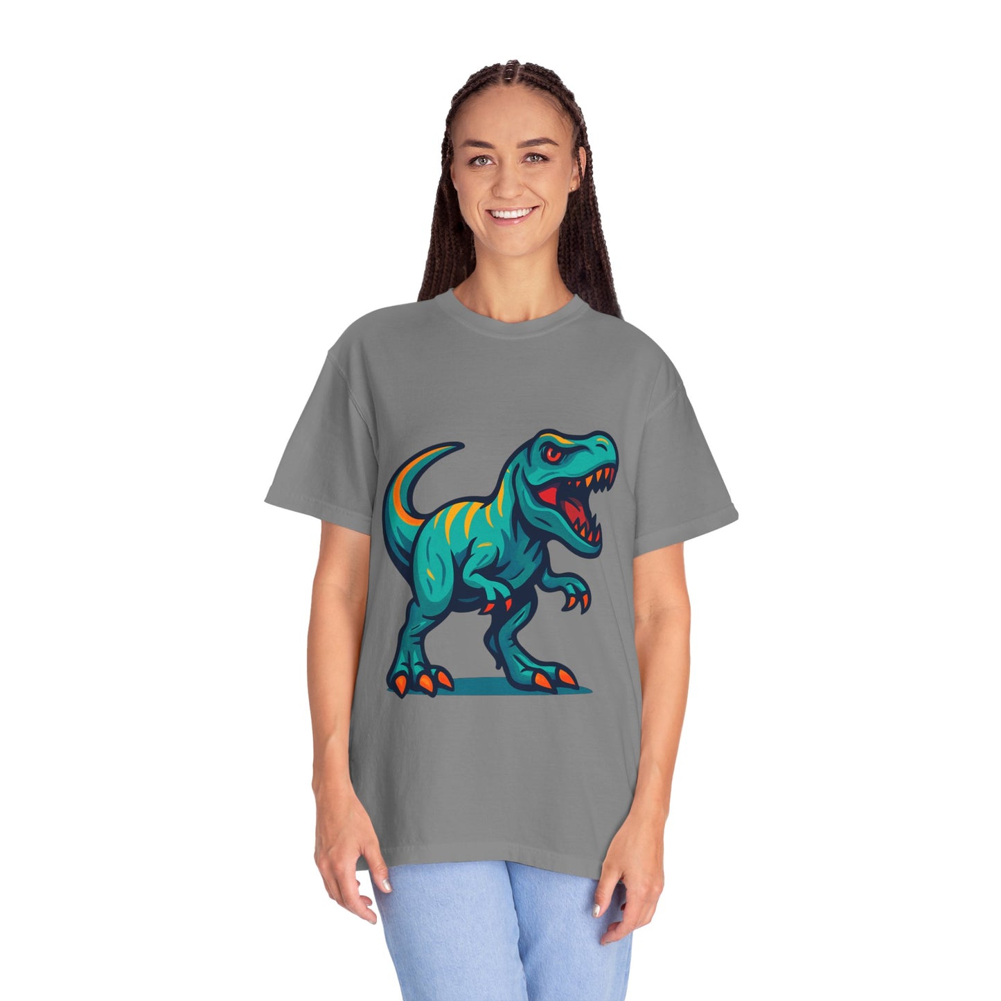 Dinosaur T-Shirt | Fun Cartoon Dino Graphic Tee for Kids & Adults | Unisex Casual Apparel | Perfect Birthday & Holiday Gift