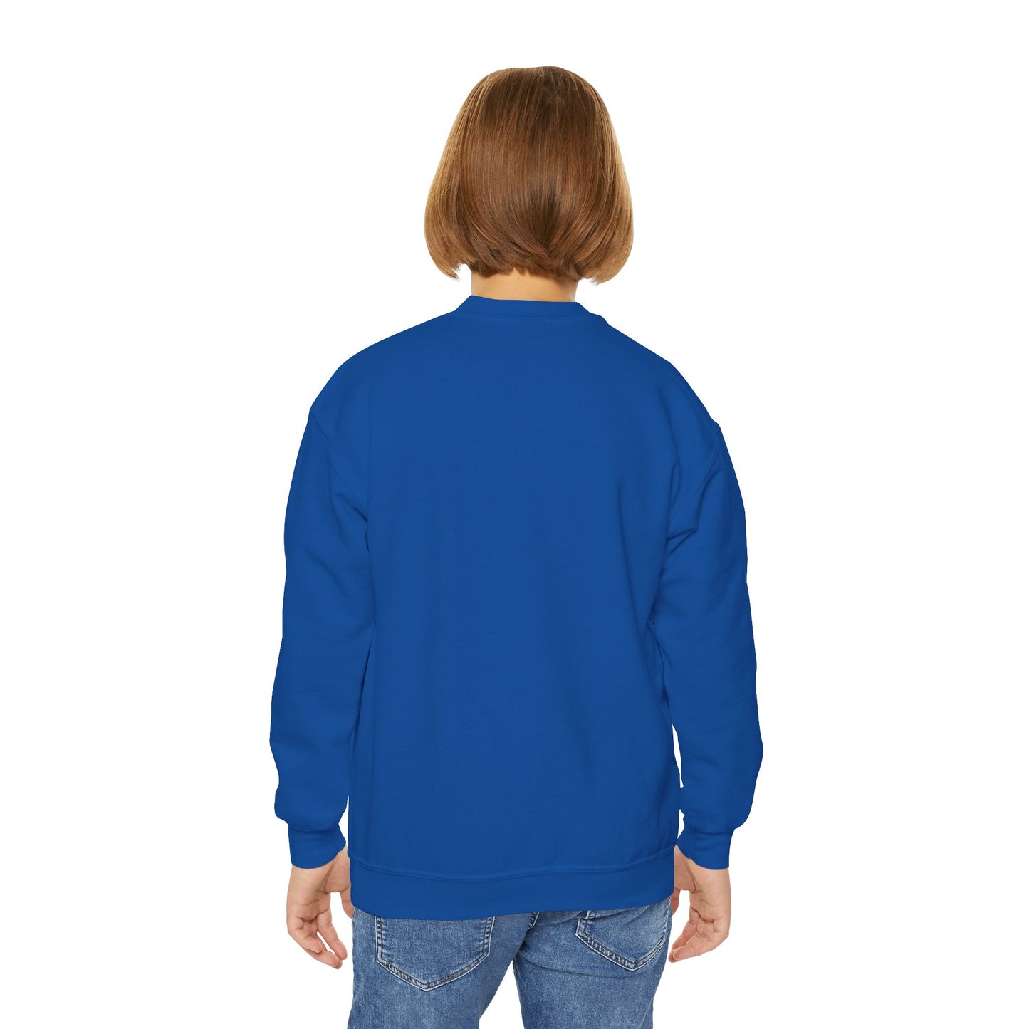 Youth Back to School Crewneck Sweatshirt – Cozy Fall Student Pullover, Fun Kids Fashion, Perfect for School Events & Birthday Gifts
