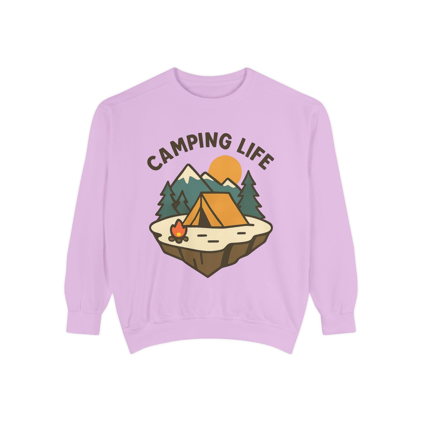 Camping Life Unisex Sweatshirt, Cozy Outdoor Apparel, Gift for Campers, Fall Fashion, Adventure Clothing, Nature Lover's Sweatshirt