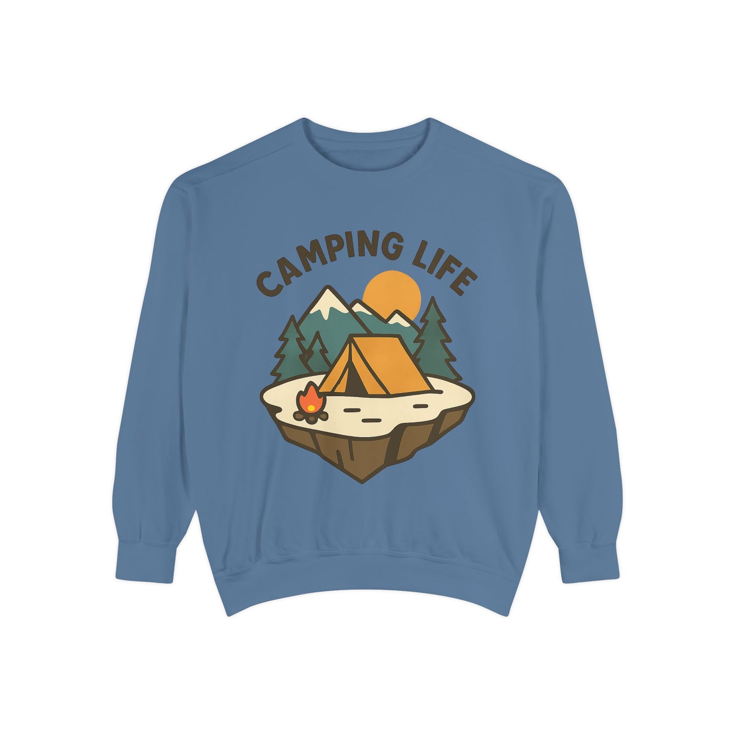 Camping Life Unisex Sweatshirt, Cozy Outdoor Apparel, Gift for Campers, Fall Fashion, Adventure Clothing, Nature Lover's Sweatshirt