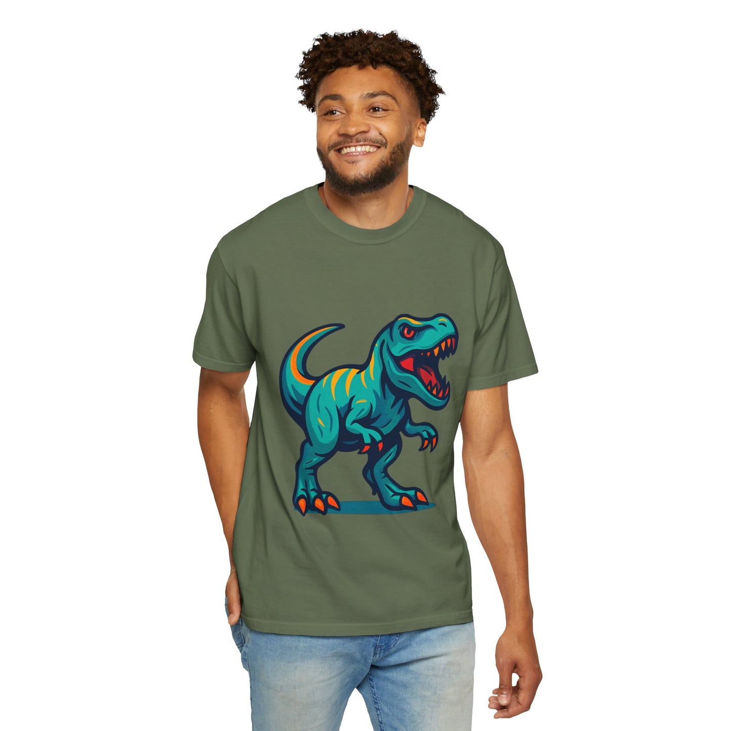 Dinosaur T-Shirt | Fun Cartoon Dino Graphic Tee for Kids & Adults | Unisex Casual Apparel | Perfect Birthday & Holiday Gift