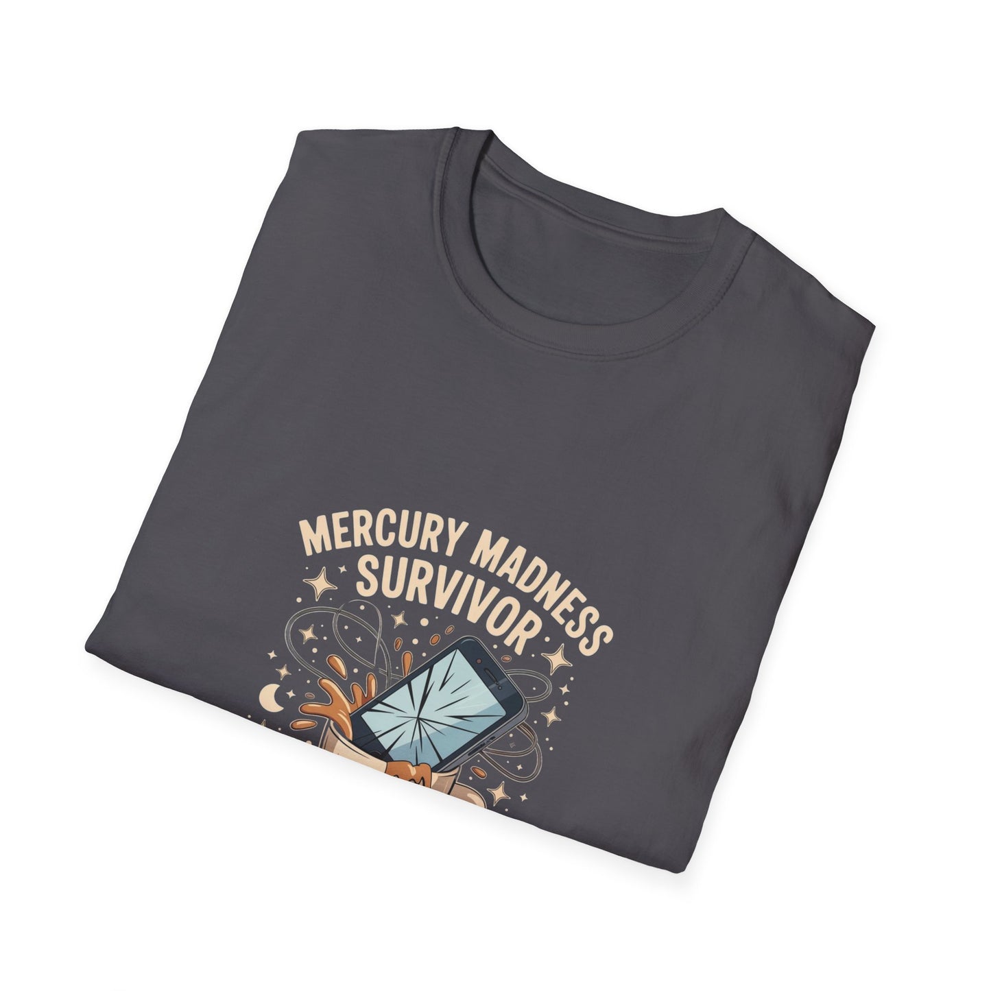Mercury Madness Survivor T-Shirt, Astrology Tee, Unisex Graphic Tee, Cosmic Humor Tee, Horoscope Shirt, Gift for Astrology Lovers