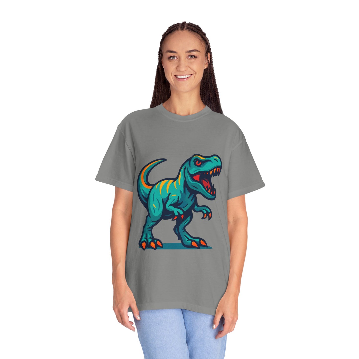 Dinosaur T-Shirt | Fun Cartoon Dino Graphic Tee for Kids & Adults | Unisex Casual Apparel | Perfect Birthday & Holiday Gift