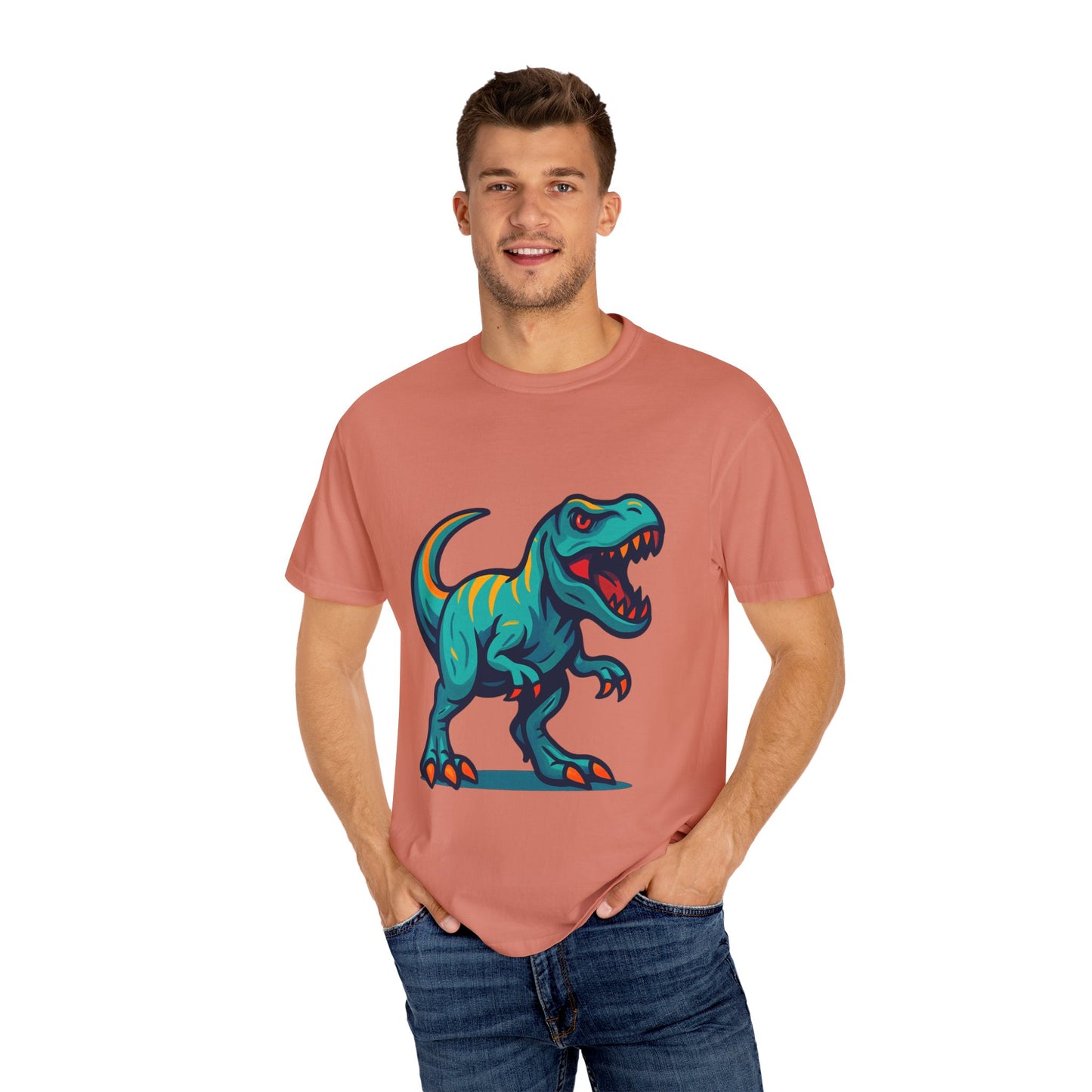 Dinosaur T-Shirt | Fun Cartoon Dino Graphic Tee for Kids & Adults | Unisex Casual Apparel | Perfect Birthday & Holiday Gift