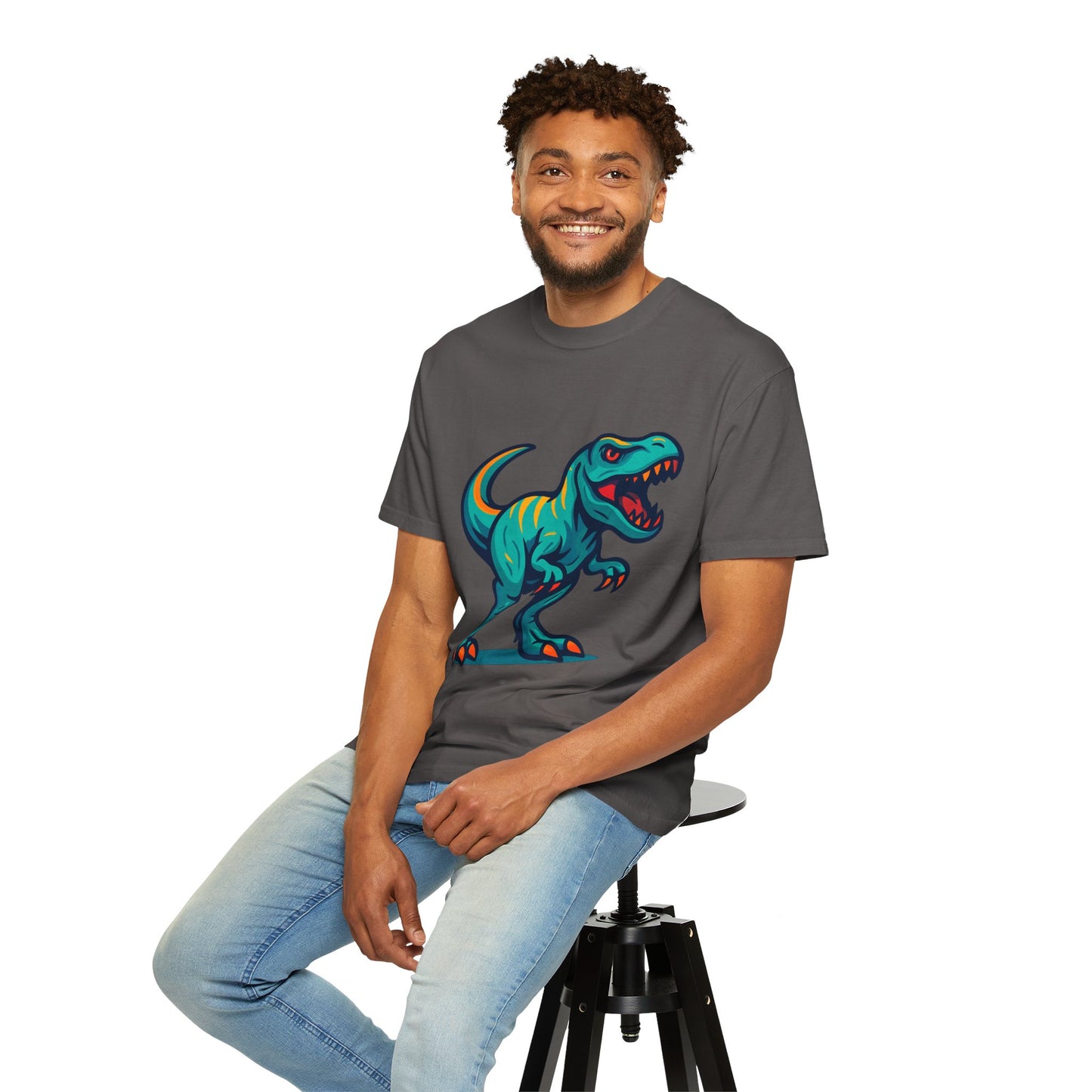 Dinosaur T-Shirt | Fun Cartoon Dino Graphic Tee for Kids & Adults | Unisex Casual Apparel | Perfect Birthday & Holiday Gift