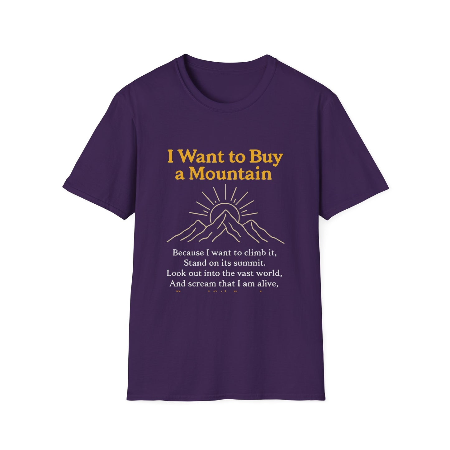Adventure Awaits T-Shirt, Nature Lover Tee, Mountain Vibes Tee, Inspirational Quote Shirt, Gift for Hikers, Unisex Graphic T-Shirt