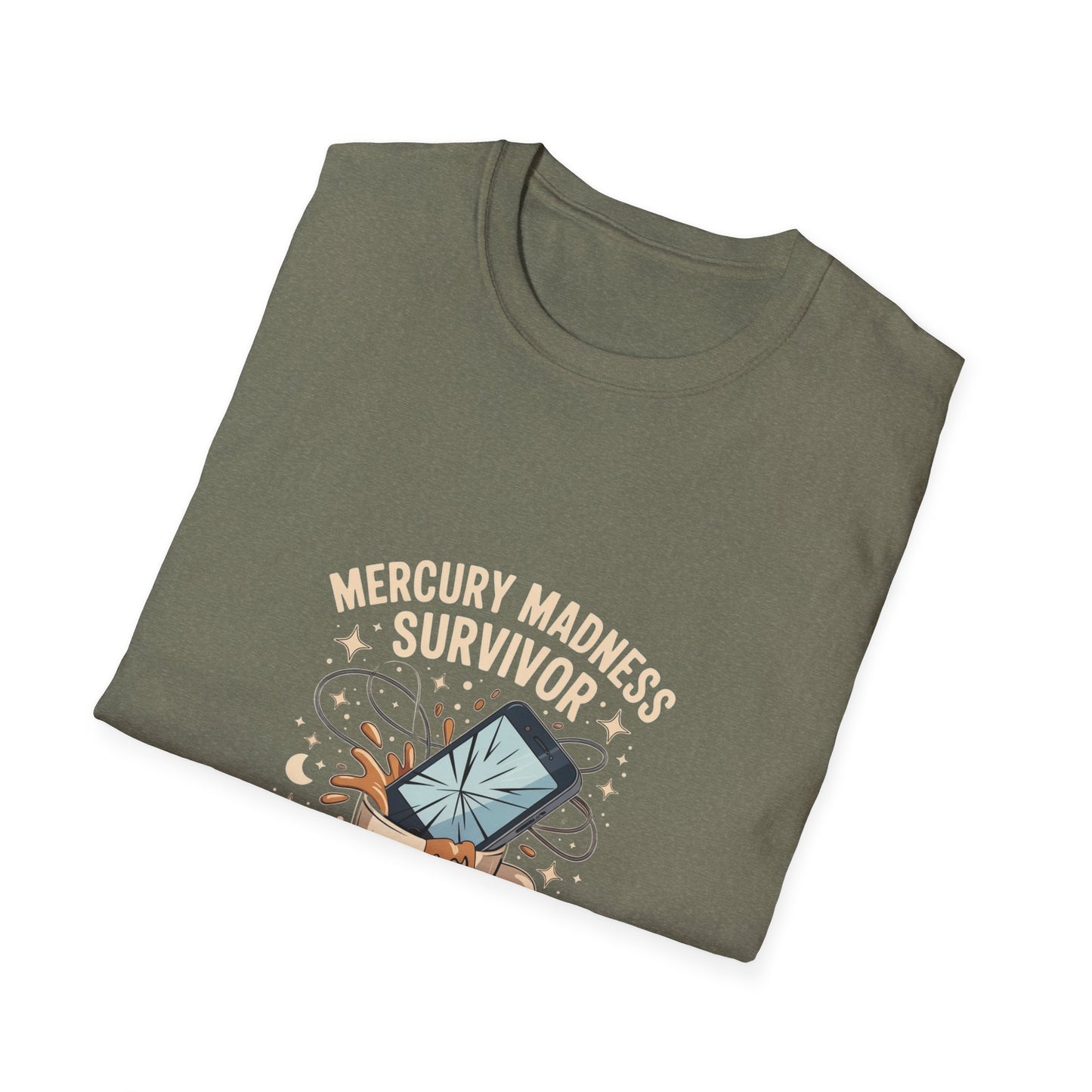 Mercury Madness Survivor T-Shirt, Astrology Tee, Unisex Graphic Tee, Cosmic Humor Tee, Horoscope Shirt, Gift for Astrology Lovers
