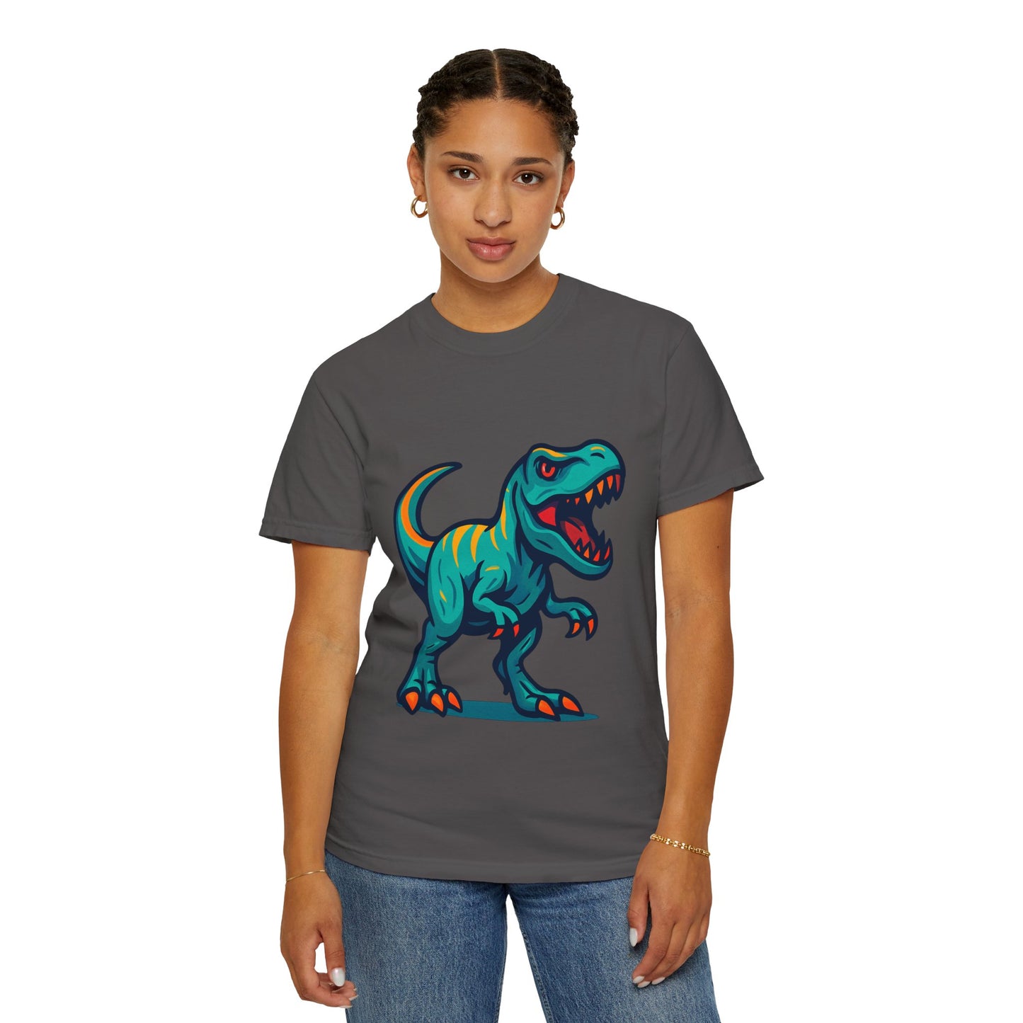 Dinosaur T-Shirt | Fun Cartoon Dino Graphic Tee for Kids & Adults | Unisex Casual Apparel | Perfect Birthday & Holiday Gift