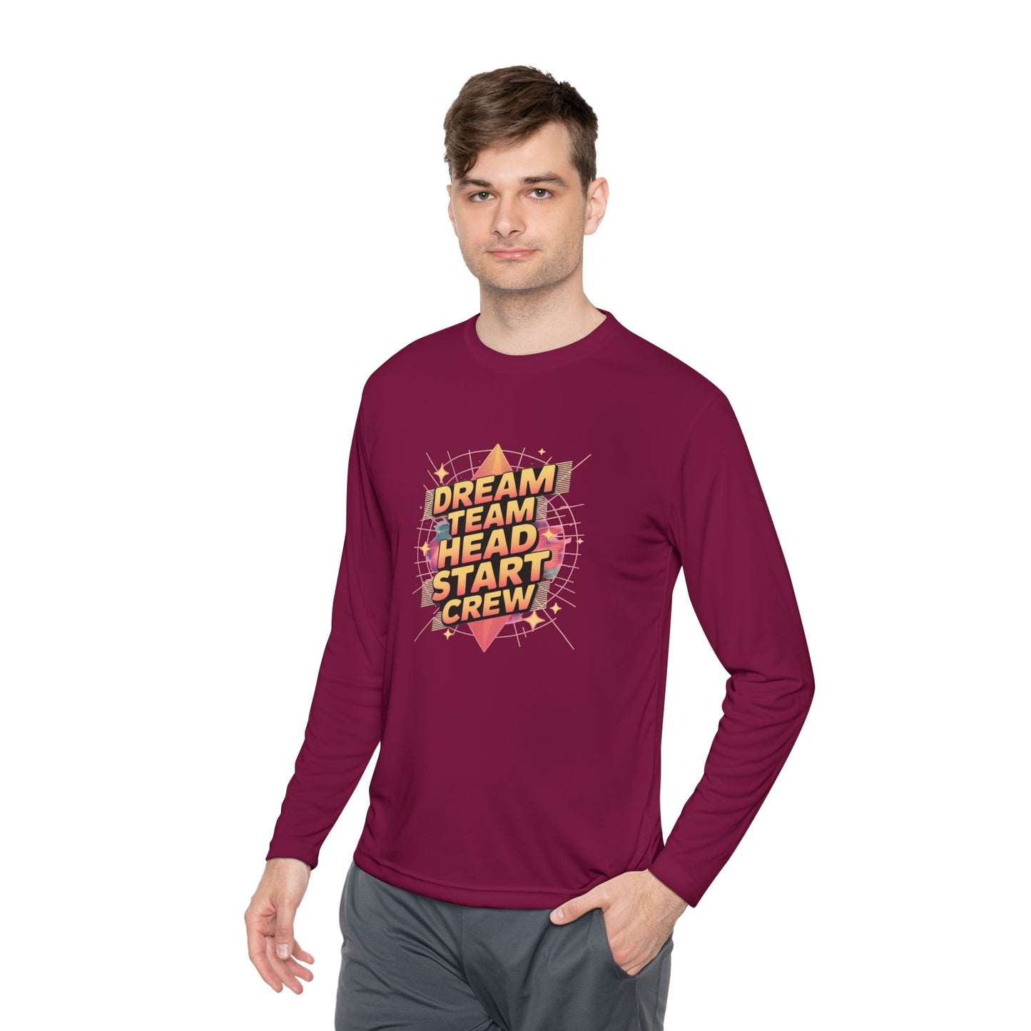 Dream Team Long Sleeve Tee - Lightweight Unisex Top, Perfect for Team Spirit, Casual Wear, Gift for Friends, Motivational Apparel