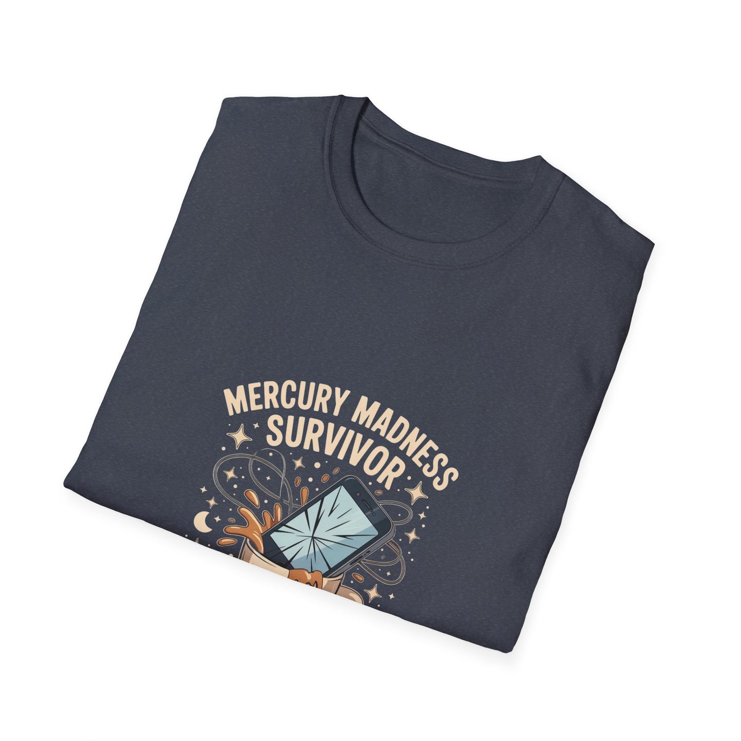 Mercury Madness Survivor T-Shirt, Astrology Tee, Unisex Graphic Tee, Cosmic Humor Tee, Horoscope Shirt, Gift for Astrology Lovers