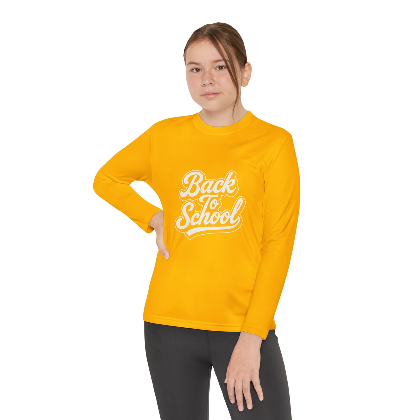 Youth Long Sleeve Back to School T-Shirt – Comfortable Kids Shirt, Stylish Student Apparel, Perfect for Everyday School Wear