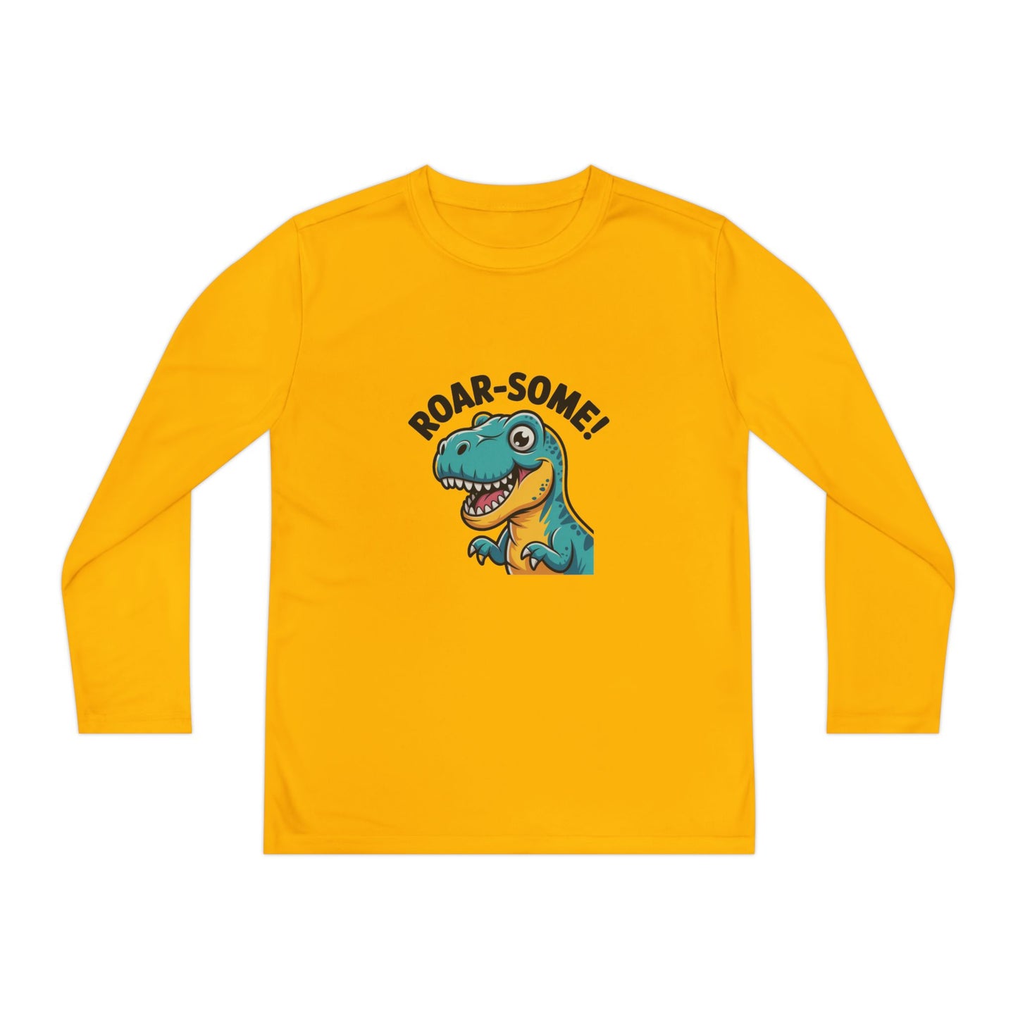Youth Dinosaur Long Sleeve T-Shirt | Funny Kids Dino Tee | Playful Birthday & Holiday Gift Apparel