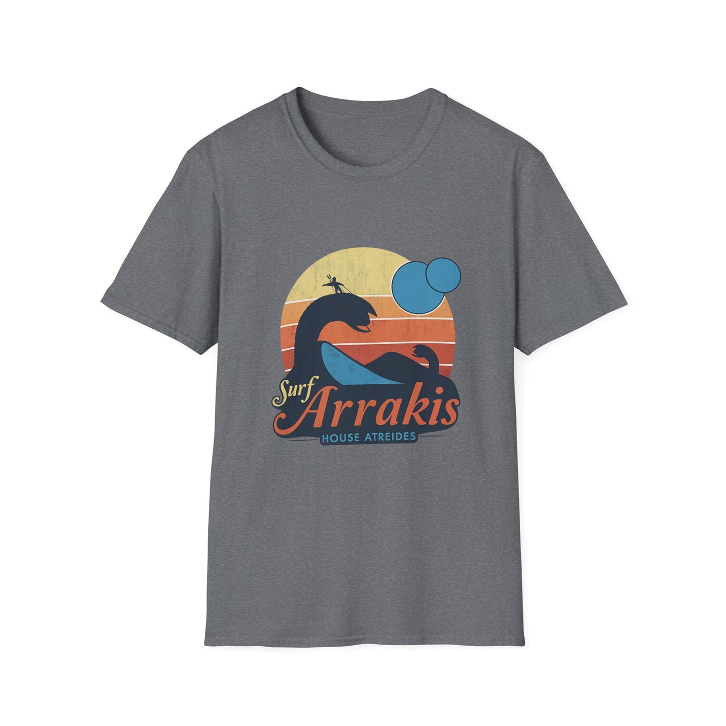 Surf Arrakis Unisex Softstyle T-Shirt, Beachwear, Summer Fashion, Gift for Surfers, Casual Streetwear, Vacation Tee