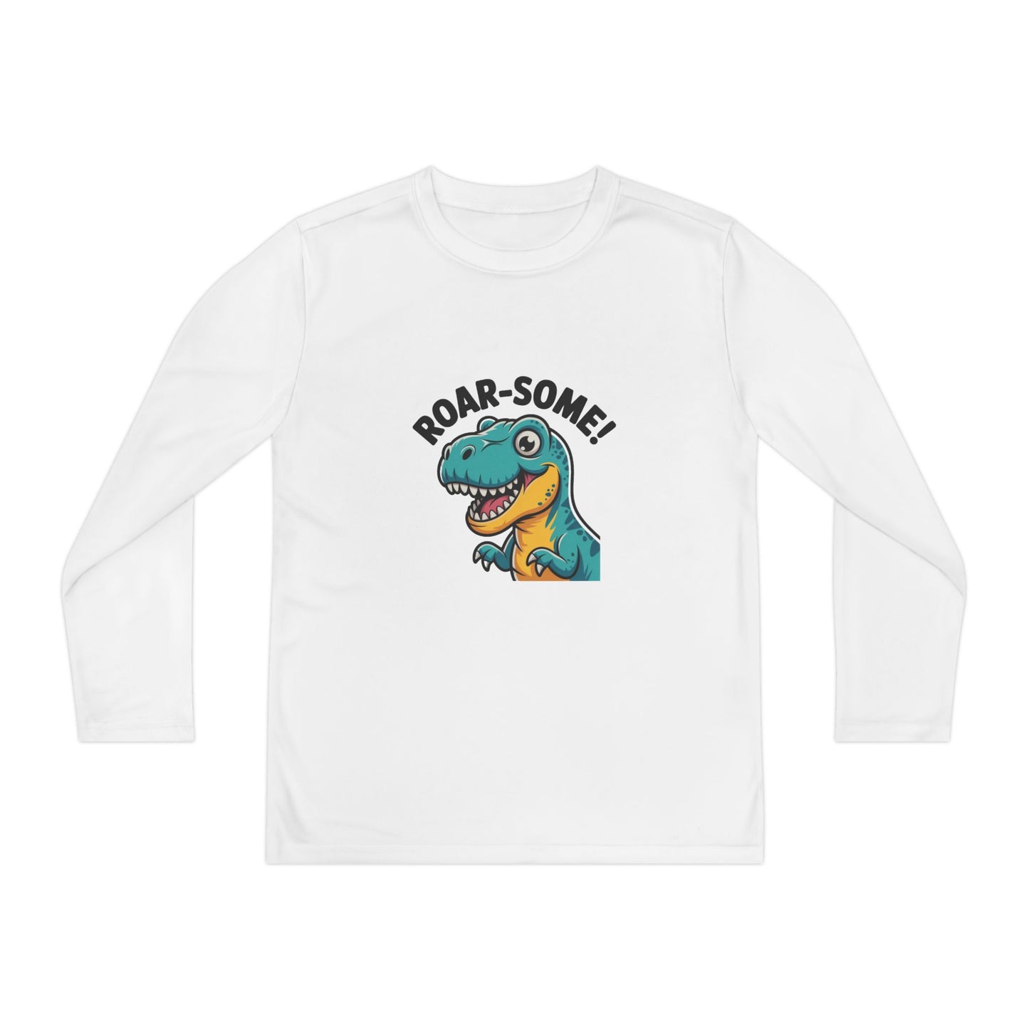 Youth Dinosaur Long Sleeve T-Shirt | Funny Kids Dino Tee | Playful Birthday & Holiday Gift Apparel