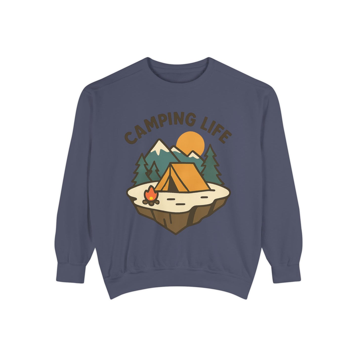 Camping Life Unisex Sweatshirt, Cozy Outdoor Apparel, Gift for Campers, Fall Fashion, Adventure Clothing, Nature Lover's Sweatshirt