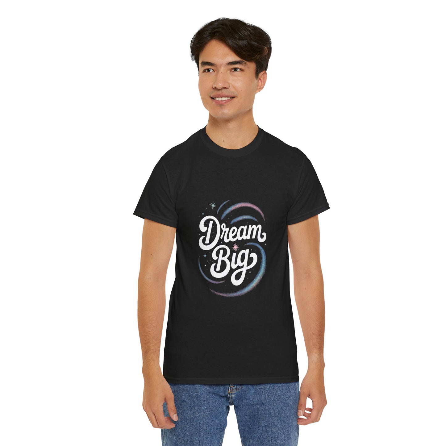 Dream Big Unisex Cotton Tee - Inspirational Shirt for Dreamers, Motivational Gift, Everyday Wear, Self-Confidence Reminder, Casual Style
