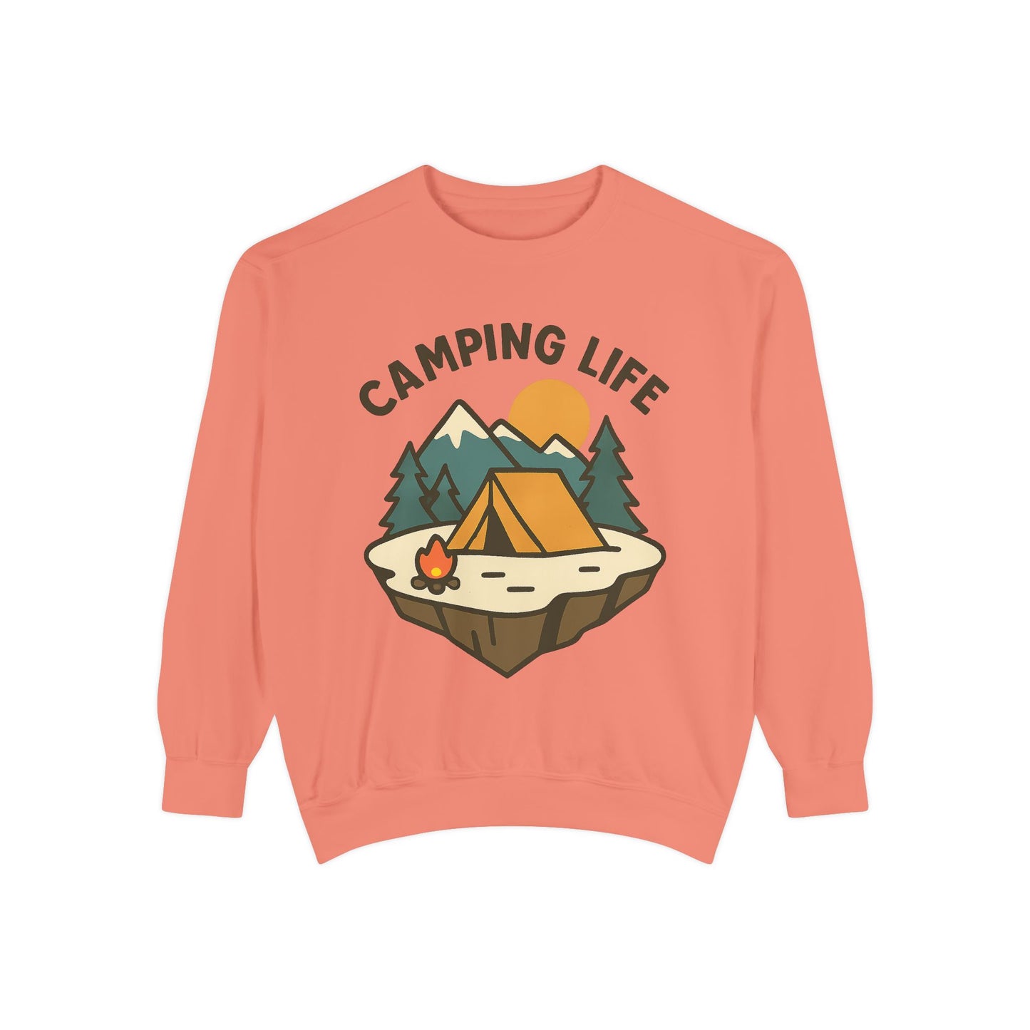 Camping Life Unisex Sweatshirt, Cozy Outdoor Apparel, Gift for Campers, Fall Fashion, Adventure Clothing, Nature Lover's Sweatshirt