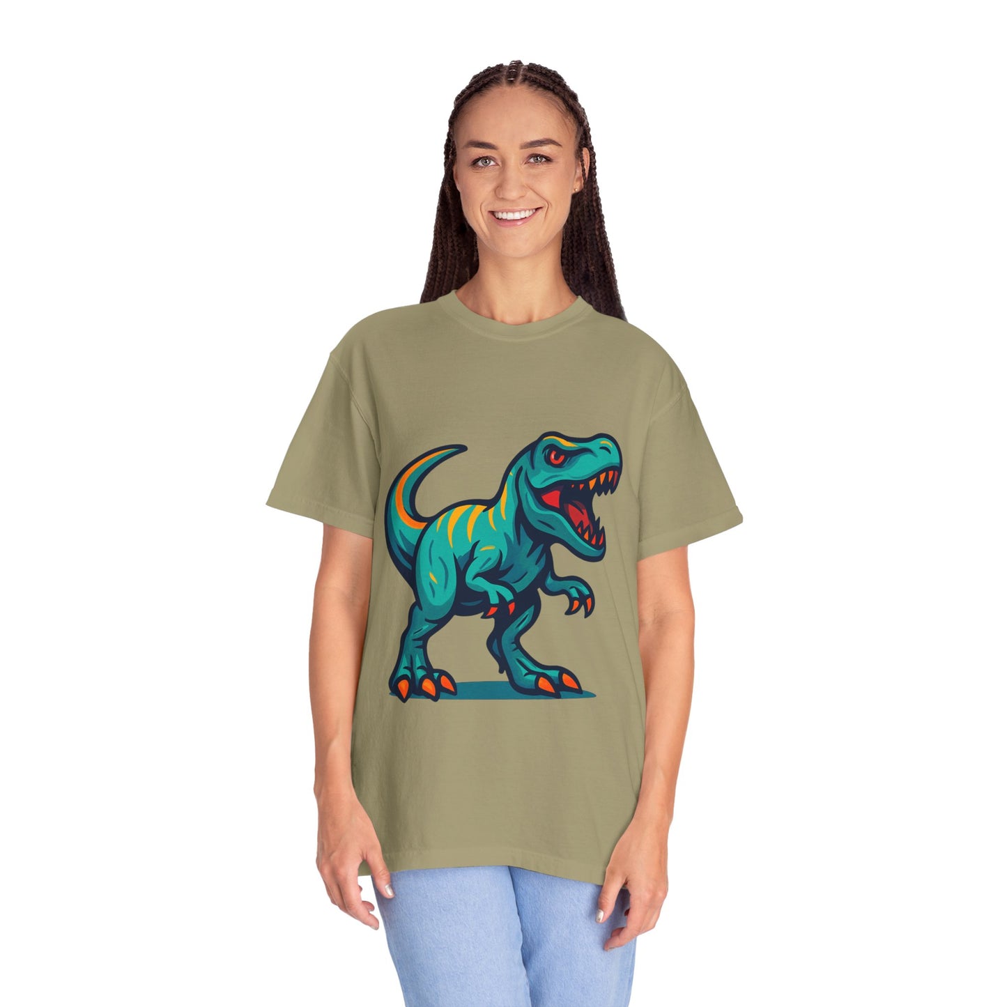 Dinosaur T-Shirt | Fun Cartoon Dino Graphic Tee for Kids & Adults | Unisex Casual Apparel | Perfect Birthday & Holiday Gift
