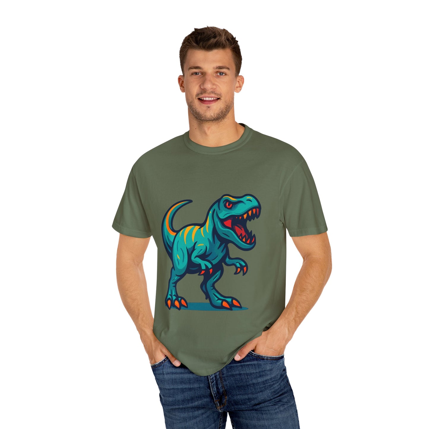 Dinosaur T-Shirt | Fun Cartoon Dino Graphic Tee for Kids & Adults | Unisex Casual Apparel | Perfect Birthday & Holiday Gift
