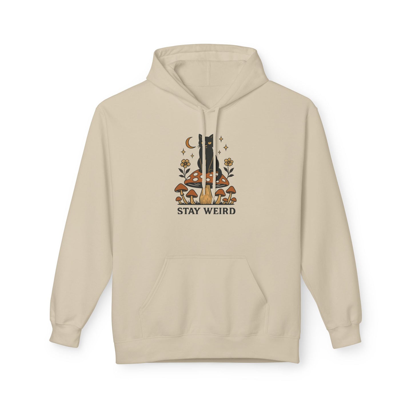 Stay Weird Fleece Hoodie | Unisex Midweight Pullover | Cozy Casual Sweatshirt & Fun Gift for Friends