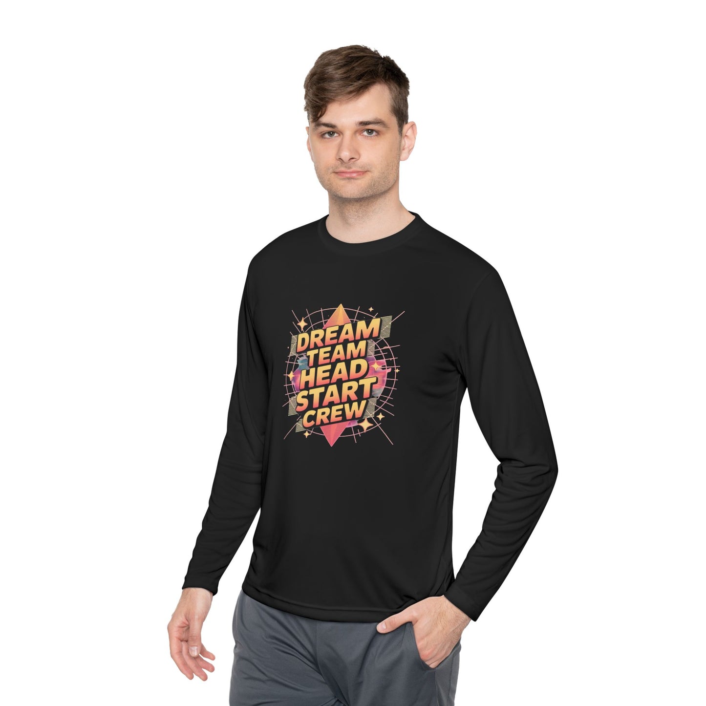 Dream Team Long Sleeve Tee - Lightweight Unisex Top, Perfect for Team Spirit, Casual Wear, Gift for Friends, Motivational Apparel