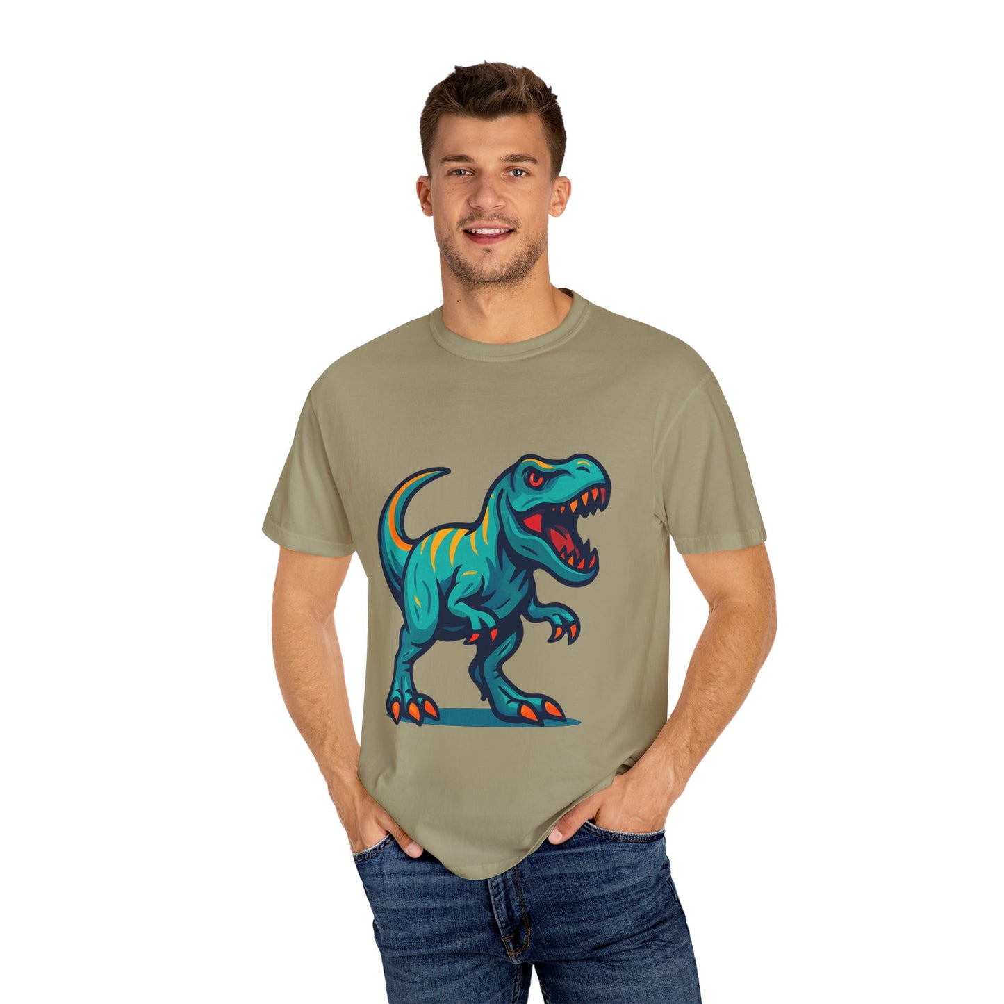 Dinosaur T-Shirt | Fun Cartoon Dino Graphic Tee for Kids & Adults | Unisex Casual Apparel | Perfect Birthday & Holiday Gift