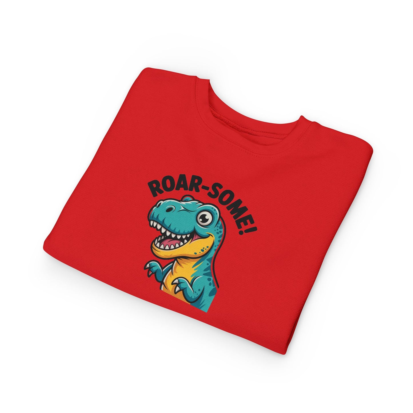 Roar-Some Toddler Dinosaur Sweatshirt | Cute Kids Dino Pullover | Fun Birthday, Playtime & Holiday Gift Apparel