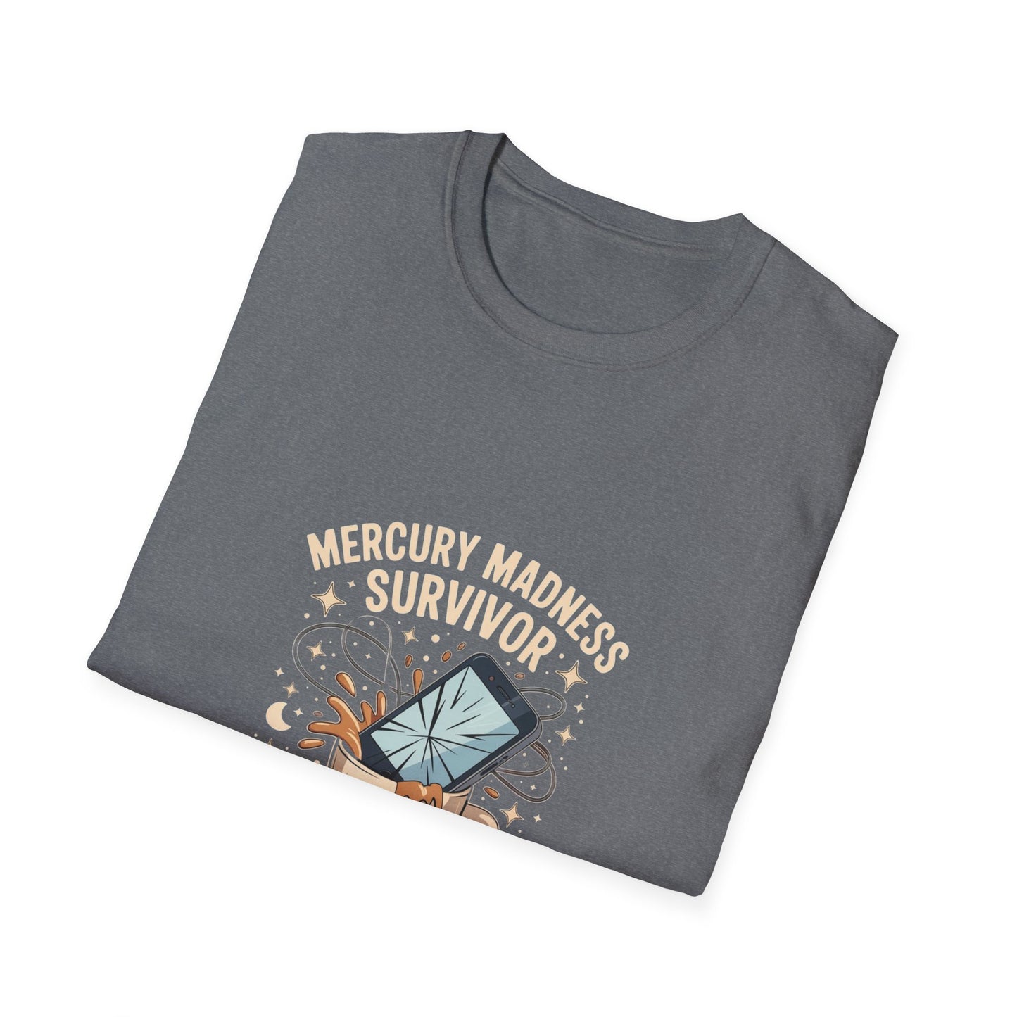 Mercury Madness Survivor T-Shirt, Astrology Tee, Unisex Graphic Tee, Cosmic Humor Tee, Horoscope Shirt, Gift for Astrology Lovers