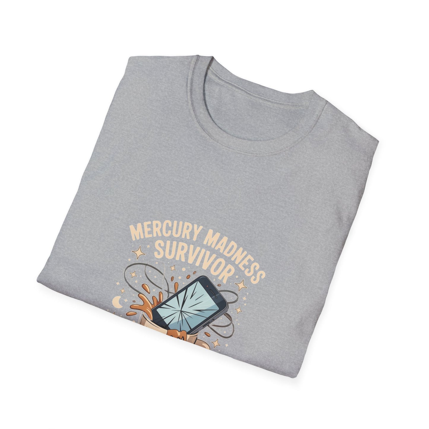 Mercury Madness Survivor T-Shirt, Astrology Tee, Unisex Graphic Tee, Cosmic Humor Tee, Horoscope Shirt, Gift for Astrology Lovers