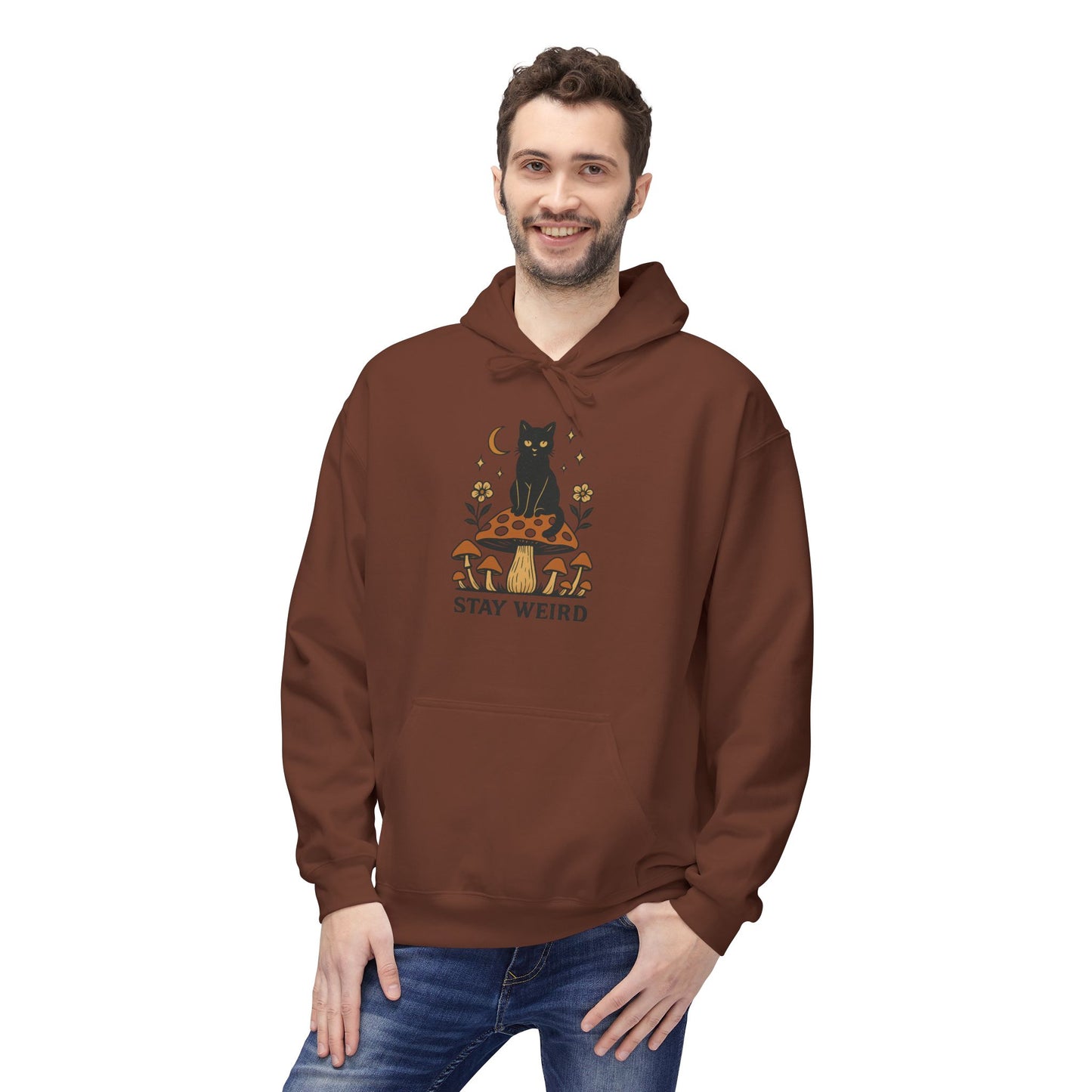 Stay Weird Fleece Hoodie | Unisex Midweight Pullover | Cozy Casual Sweatshirt & Fun Gift for Friends