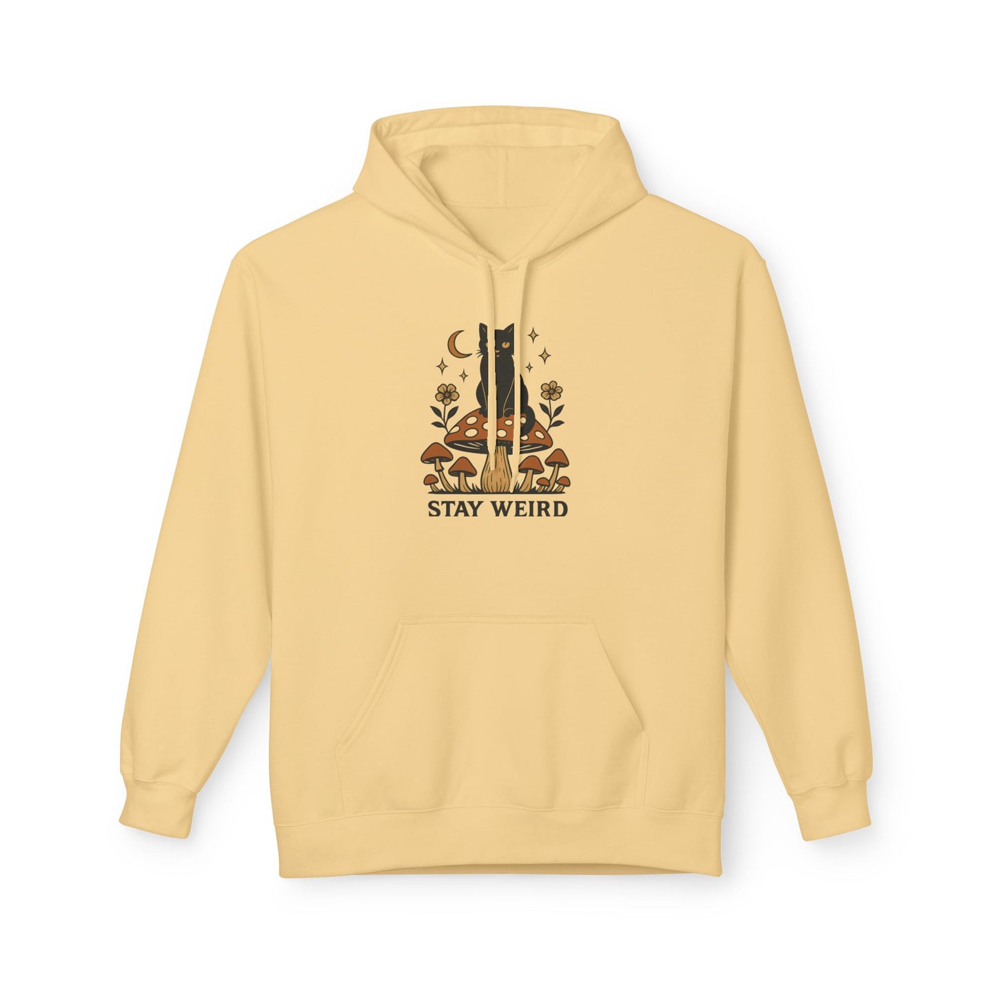 Stay Weird Fleece Hoodie | Unisex Midweight Pullover | Cozy Casual Sweatshirt & Fun Gift for Friends