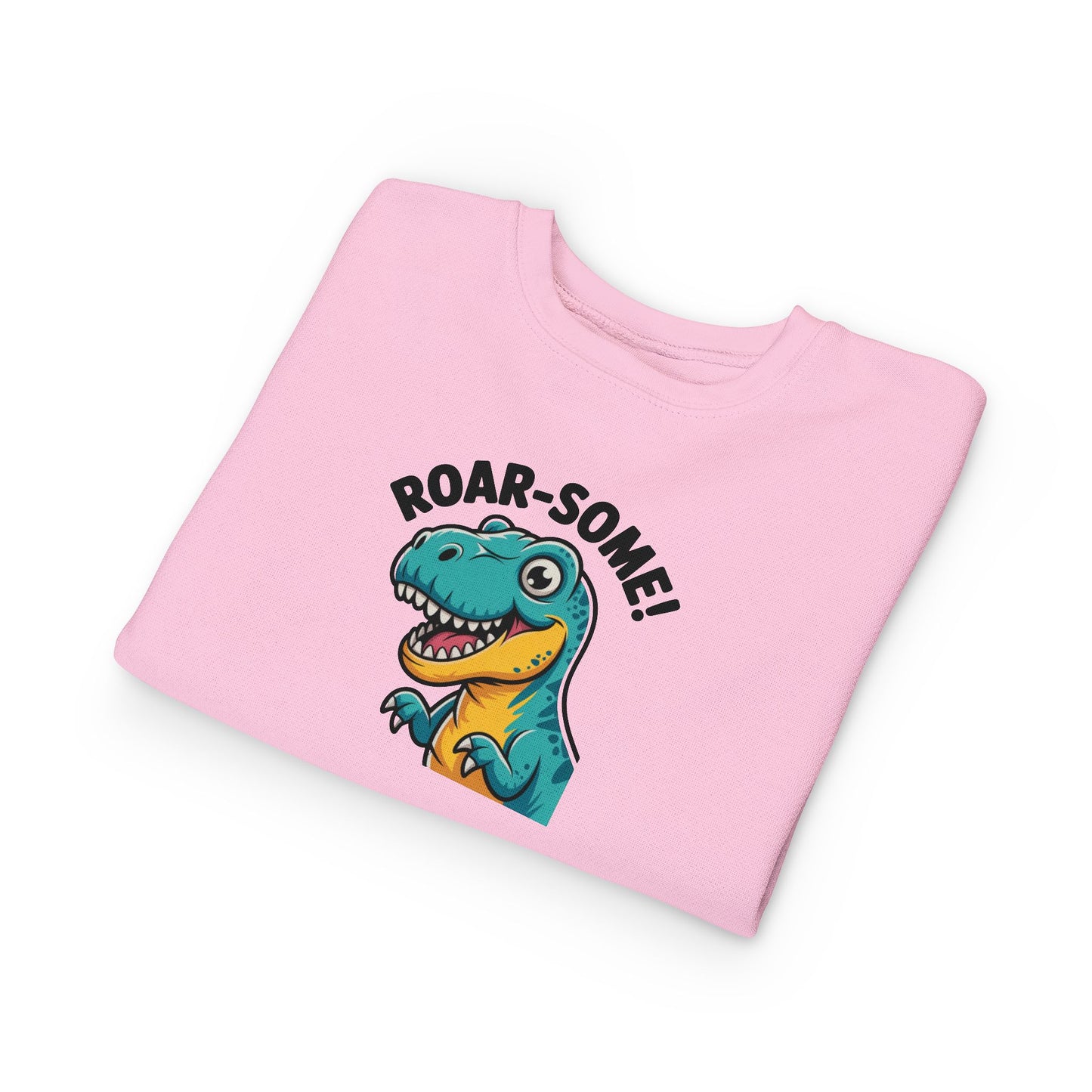 Roar-Some Toddler Dinosaur Sweatshirt | Cute Kids Dino Pullover | Fun Birthday, Playtime & Holiday Gift Apparel