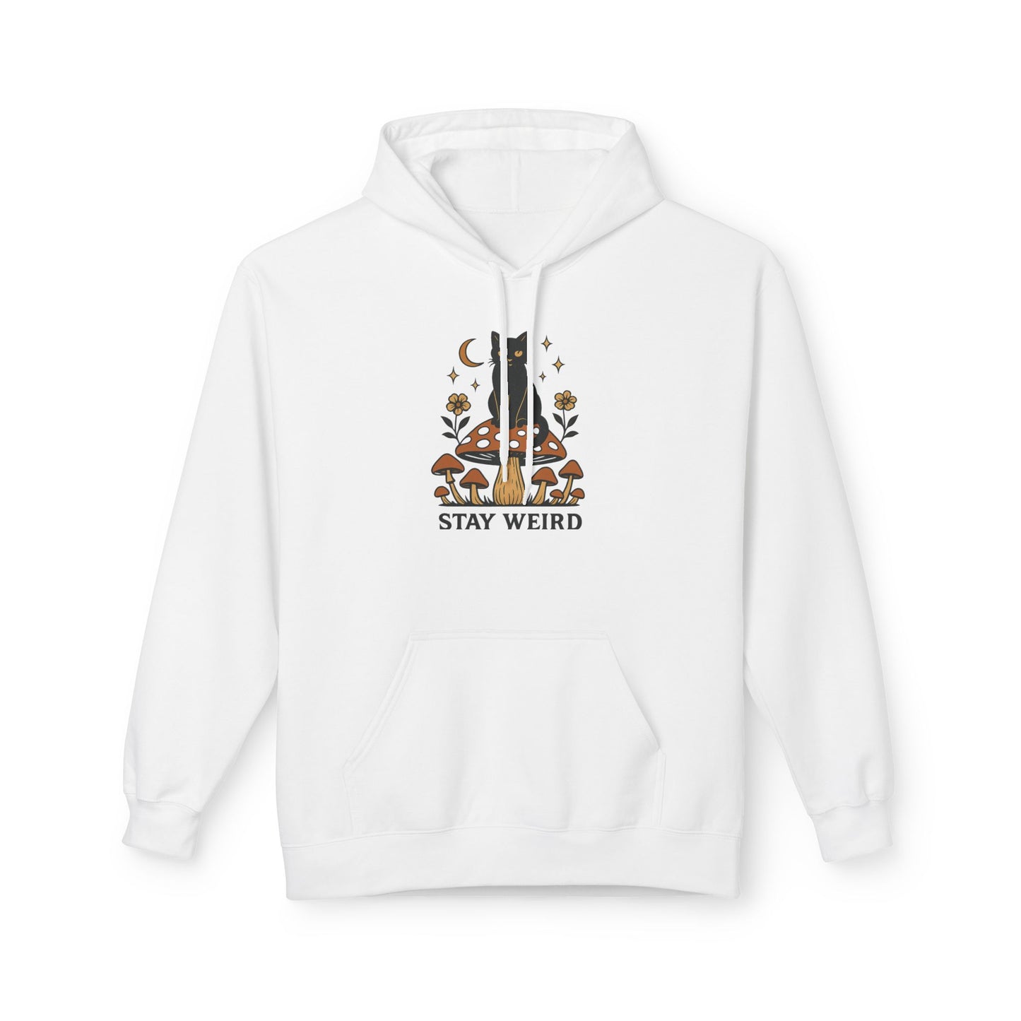 Stay Weird Fleece Hoodie | Unisex Midweight Pullover | Cozy Casual Sweatshirt & Fun Gift for Friends