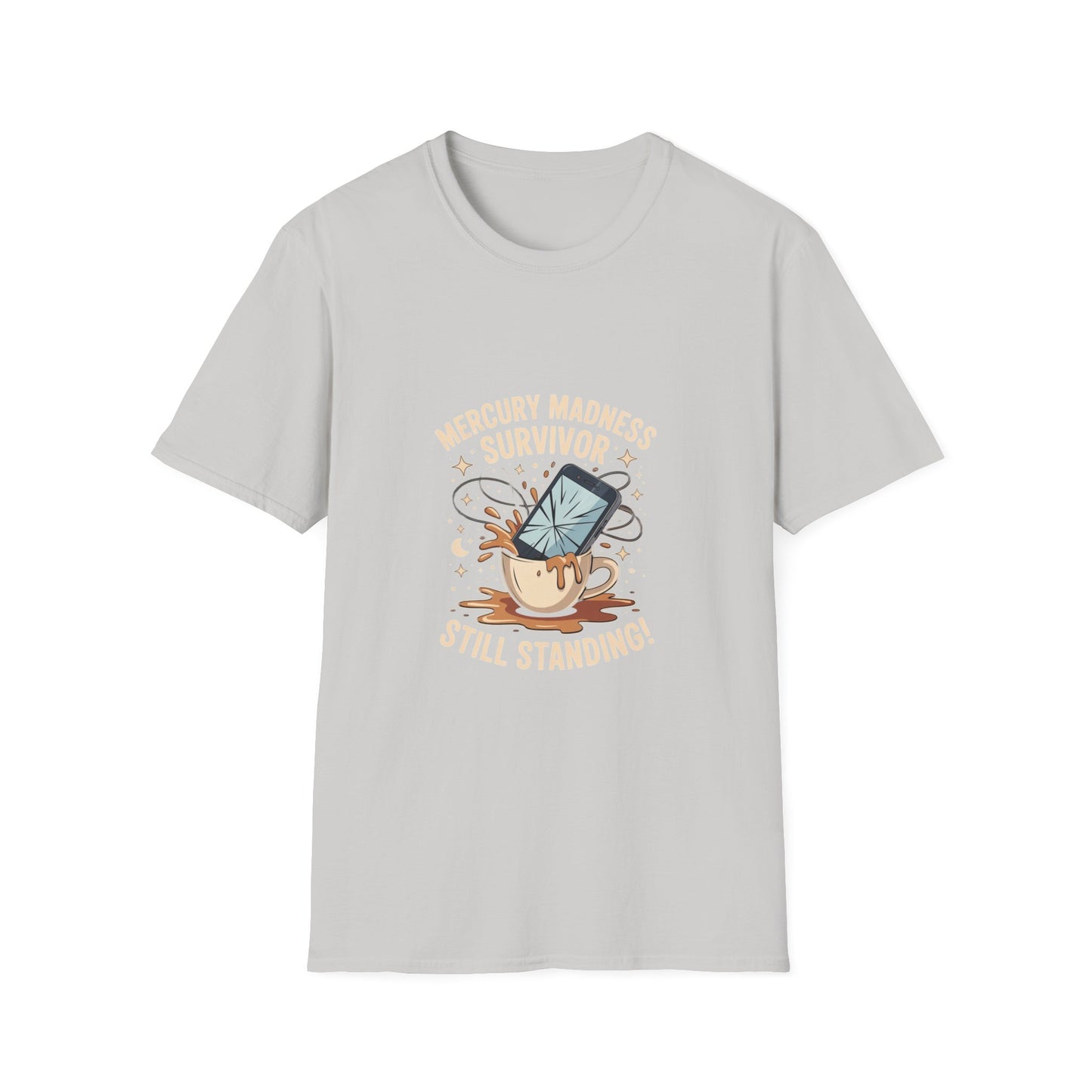 Mercury Madness Survivor T-Shirt, Astrology Tee, Unisex Graphic Tee, Cosmic Humor Tee, Horoscope Shirt, Gift for Astrology Lovers