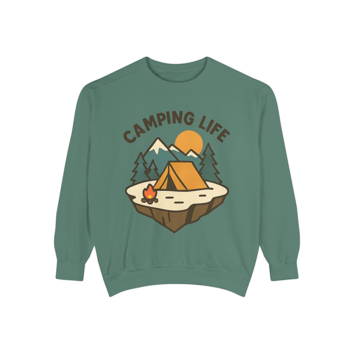 Camping Life Unisex Sweatshirt, Cozy Outdoor Apparel, Gift for Campers, Fall Fashion, Adventure Clothing, Nature Lover's Sweatshirt