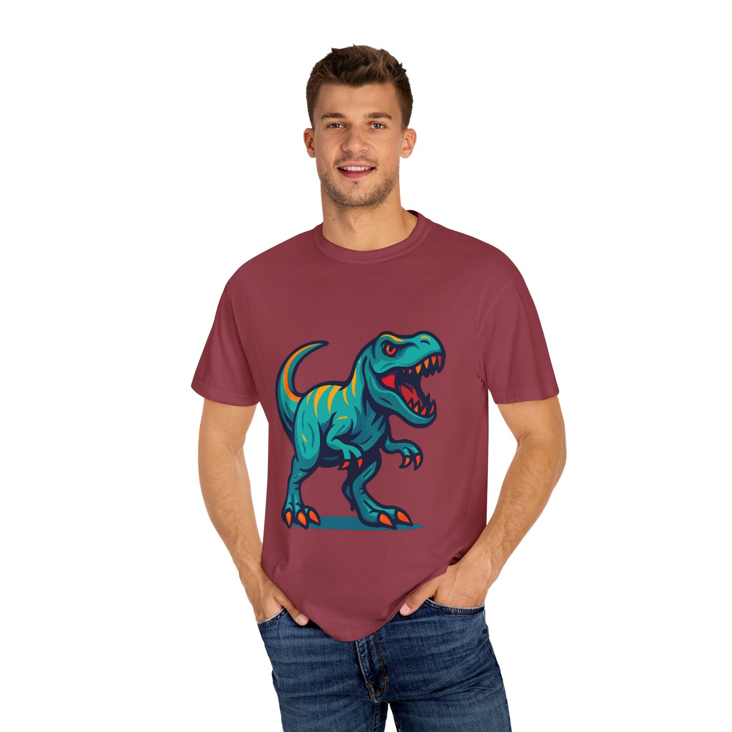 Dinosaur T-Shirt | Fun Cartoon Dino Graphic Tee for Kids & Adults | Unisex Casual Apparel | Perfect Birthday & Holiday Gift
