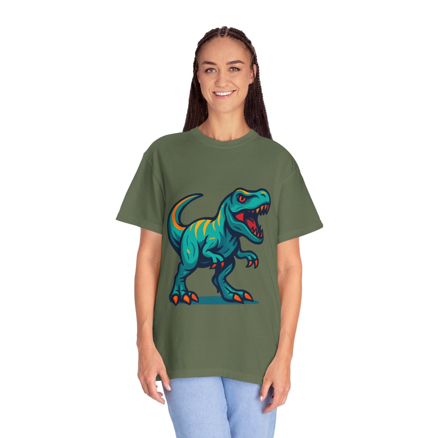Dinosaur T-Shirt | Fun Cartoon Dino Graphic Tee for Kids & Adults | Unisex Casual Apparel | Perfect Birthday & Holiday Gift