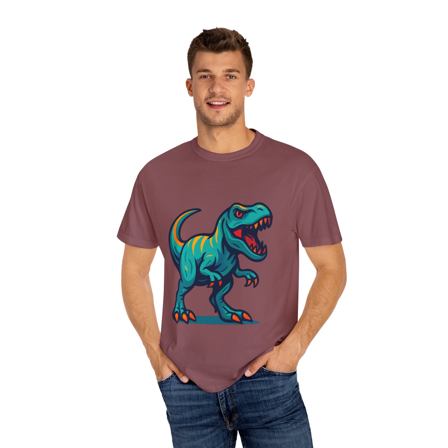 Dinosaur T-Shirt | Fun Cartoon Dino Graphic Tee for Kids & Adults | Unisex Casual Apparel | Perfect Birthday & Holiday Gift