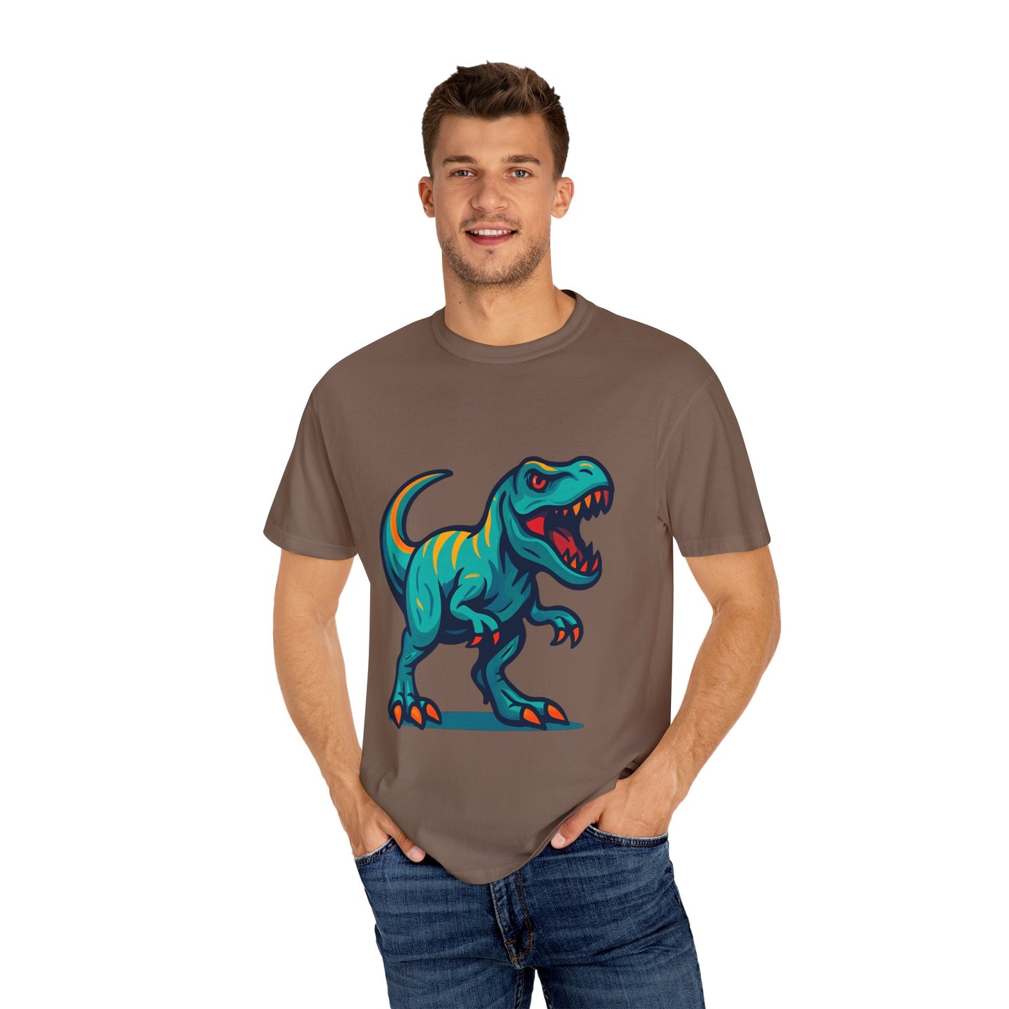 Dinosaur T-Shirt | Fun Cartoon Dino Graphic Tee for Kids & Adults | Unisex Casual Apparel | Perfect Birthday & Holiday Gift