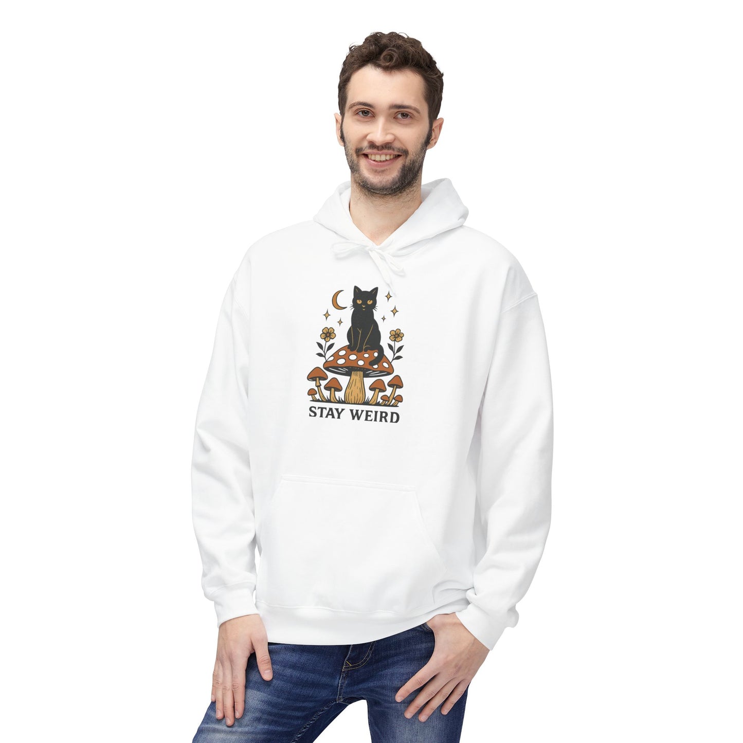 Stay Weird Fleece Hoodie | Unisex Midweight Pullover | Cozy Casual Sweatshirt & Fun Gift for Friends