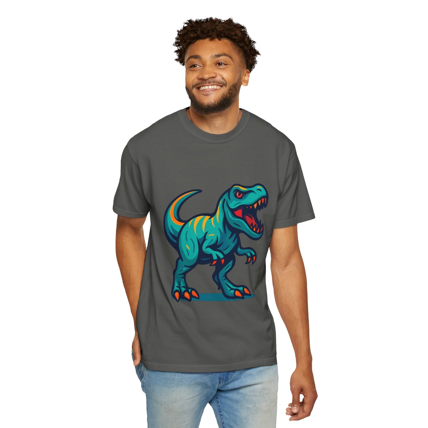 Dinosaur T-Shirt | Fun Cartoon Dino Graphic Tee for Kids & Adults | Unisex Casual Apparel | Perfect Birthday & Holiday Gift