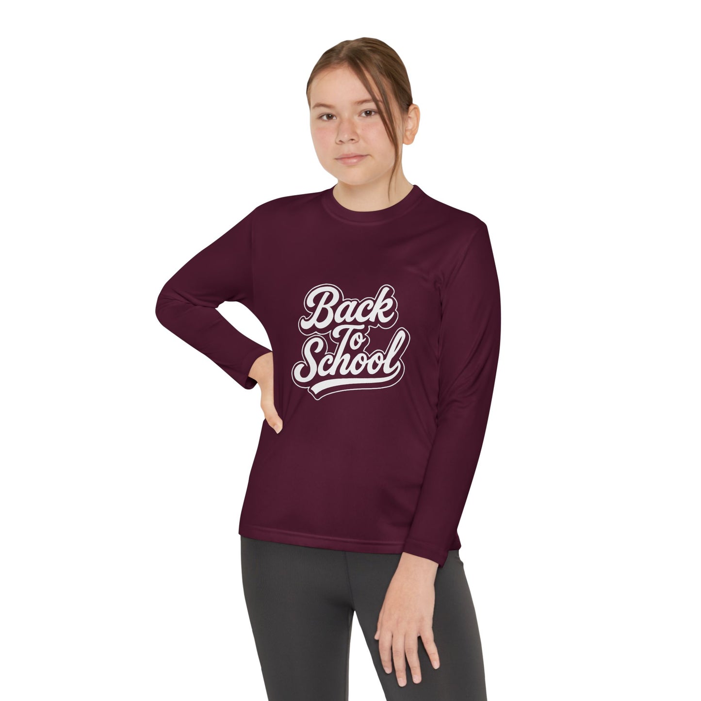Youth Long Sleeve Back to School T-Shirt – Comfortable Kids Shirt, Stylish Student Apparel, Perfect for Everyday School Wear