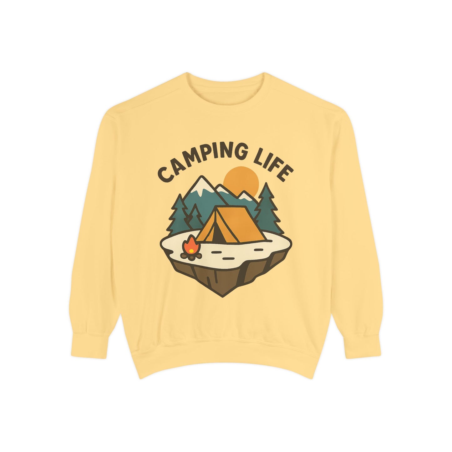 Camping Life Unisex Sweatshirt, Cozy Outdoor Apparel, Gift for Campers, Fall Fashion, Adventure Clothing, Nature Lover's Sweatshirt