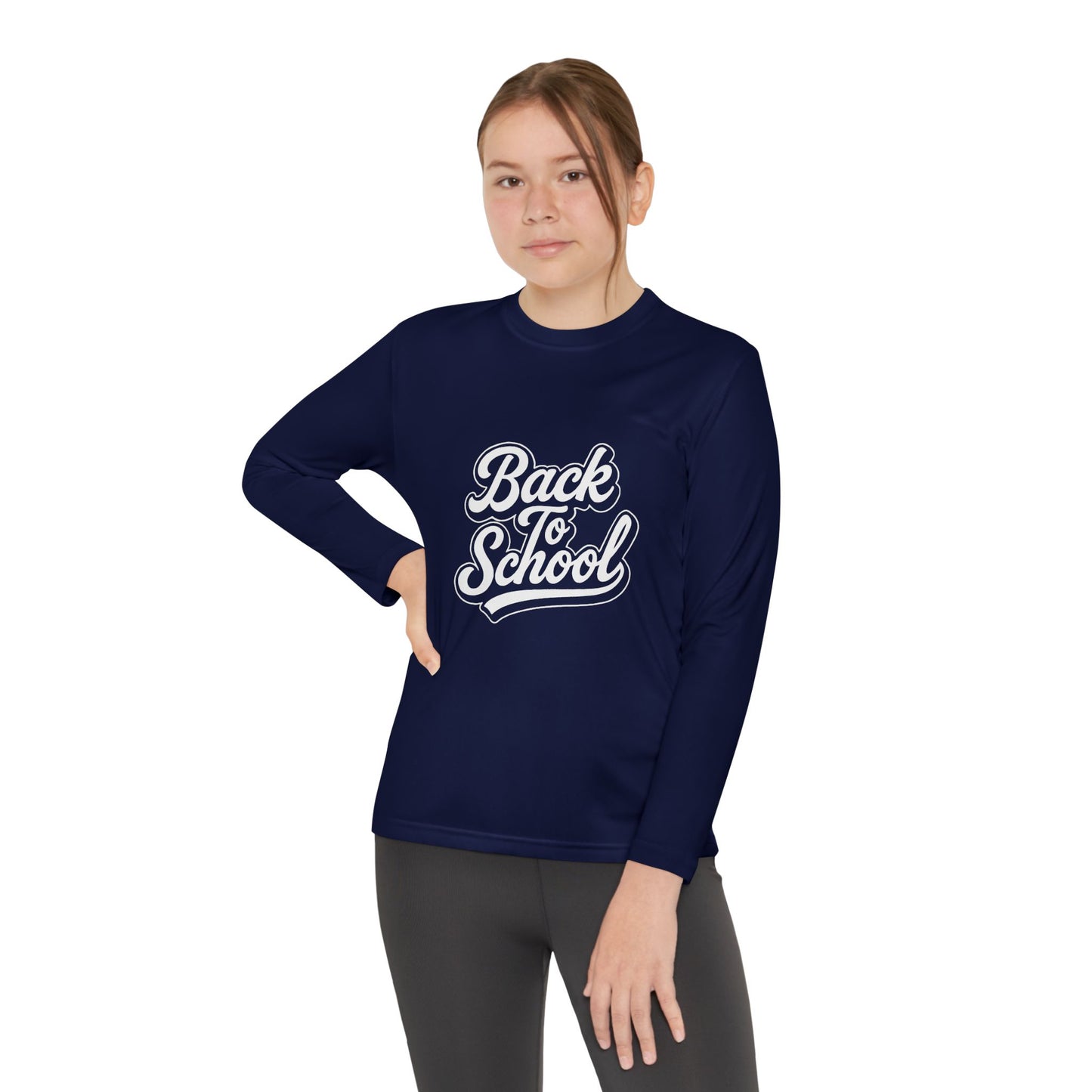 Youth Long Sleeve Back to School T-Shirt – Comfortable Kids Shirt, Stylish Student Apparel, Perfect for Everyday School Wear