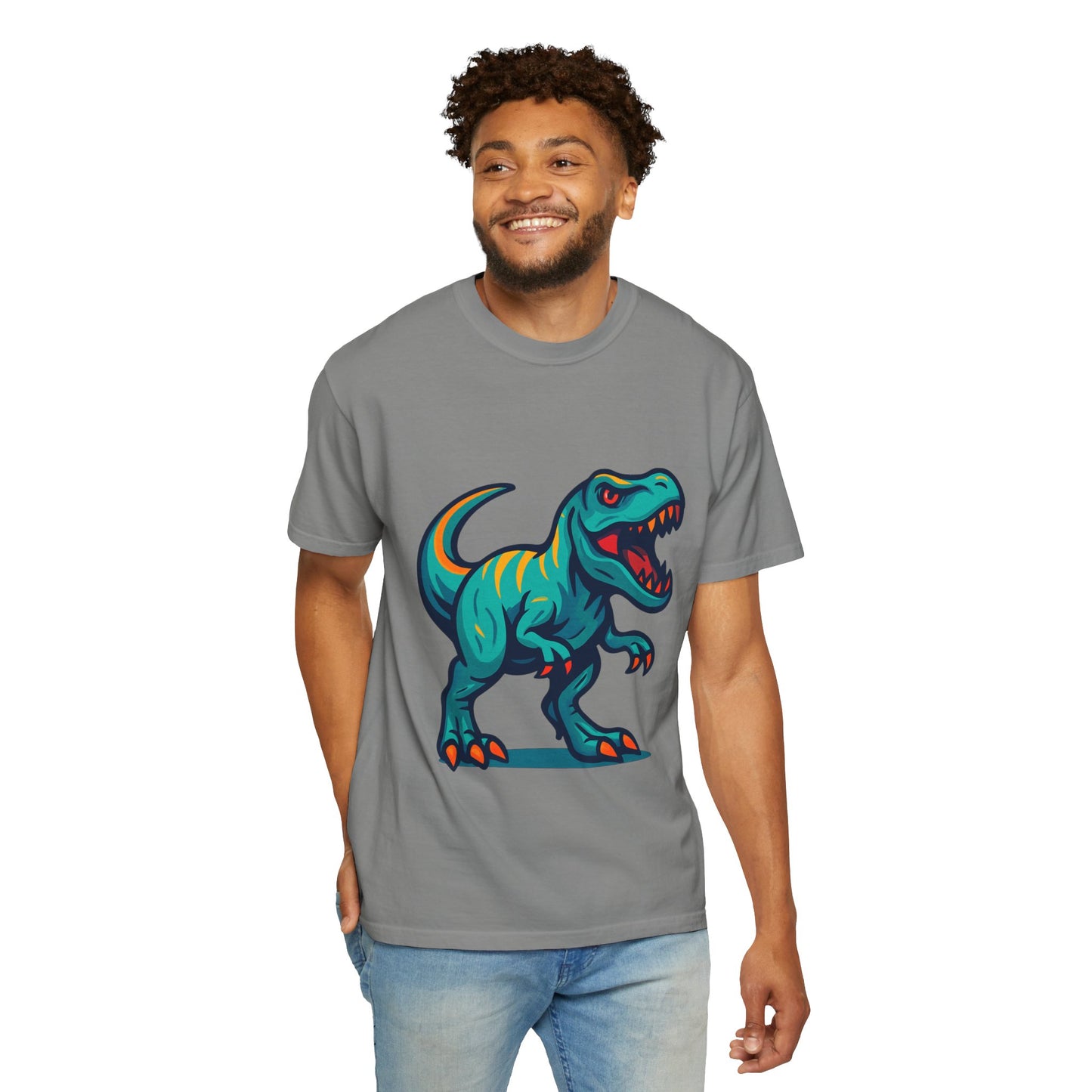 Dinosaur T-Shirt | Fun Cartoon Dino Graphic Tee for Kids & Adults | Unisex Casual Apparel | Perfect Birthday & Holiday Gift