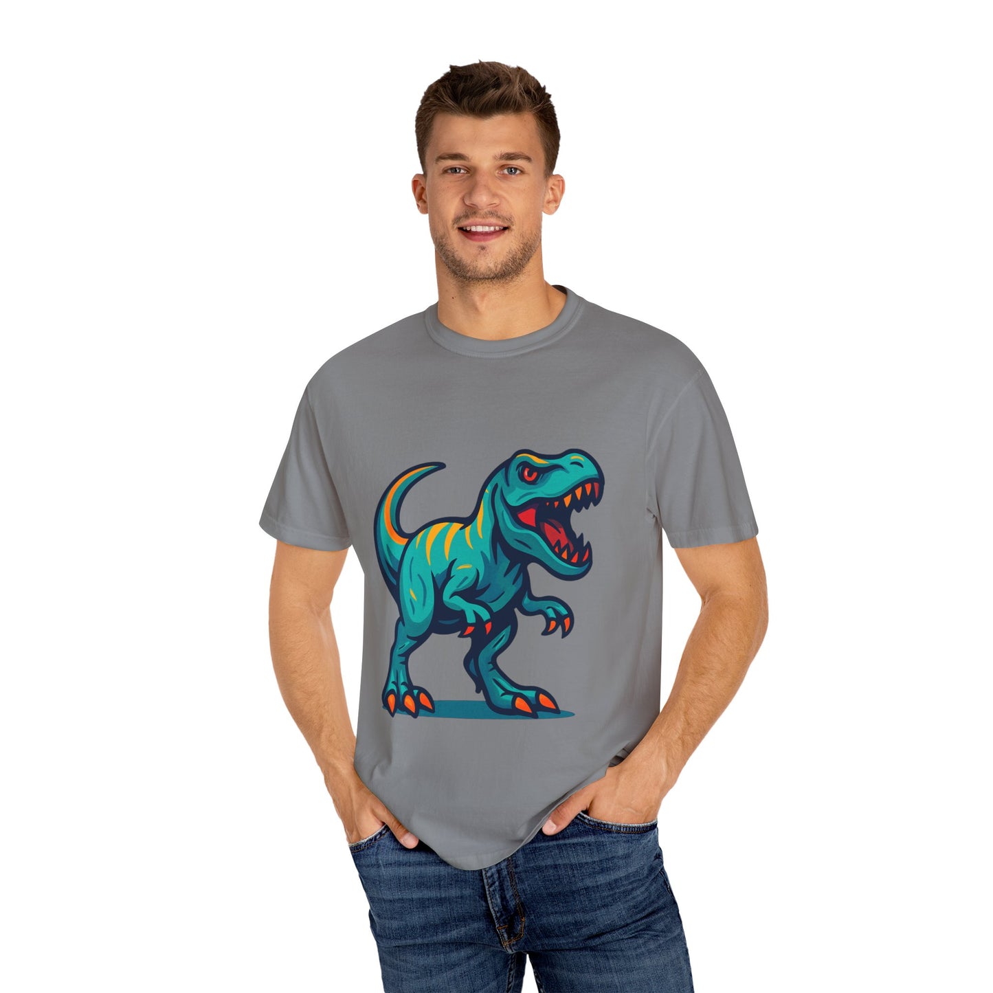 Dinosaur T-Shirt | Fun Cartoon Dino Graphic Tee for Kids & Adults | Unisex Casual Apparel | Perfect Birthday & Holiday Gift