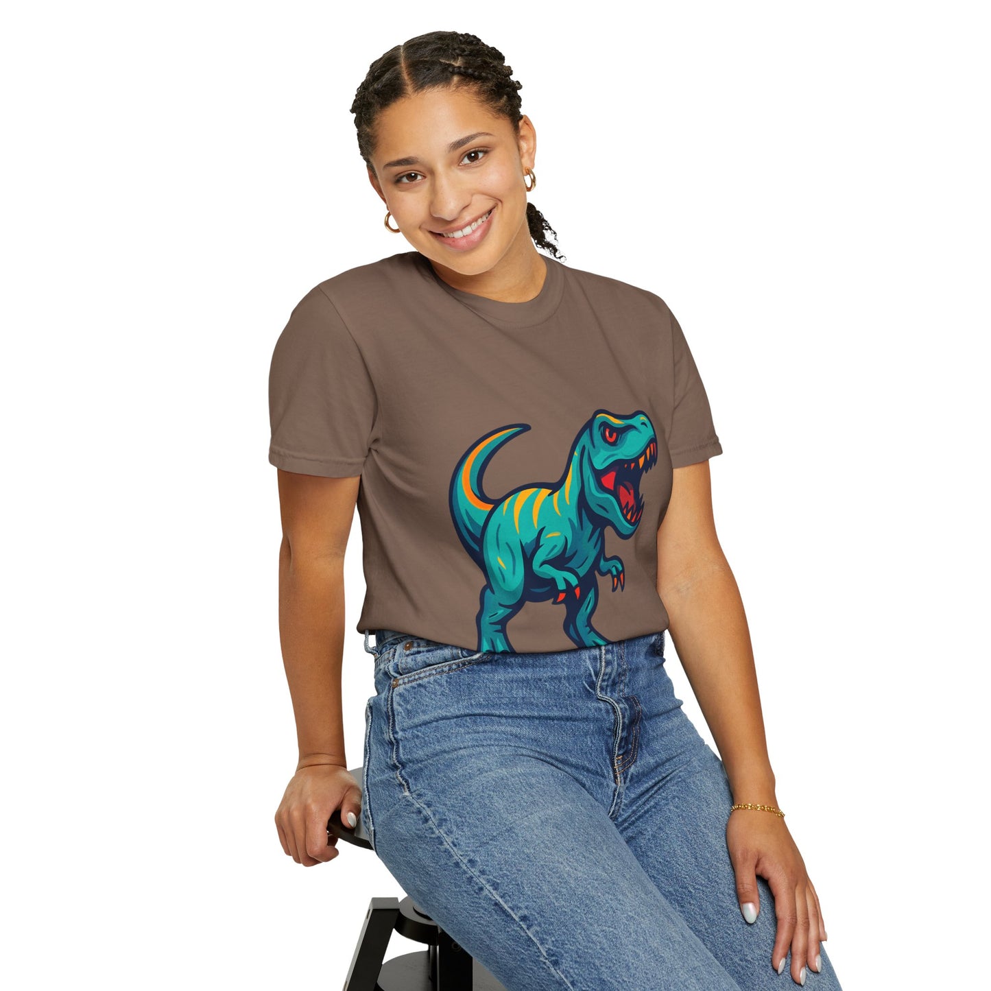 Dinosaur T-Shirt | Fun Cartoon Dino Graphic Tee for Kids & Adults | Unisex Casual Apparel | Perfect Birthday & Holiday Gift