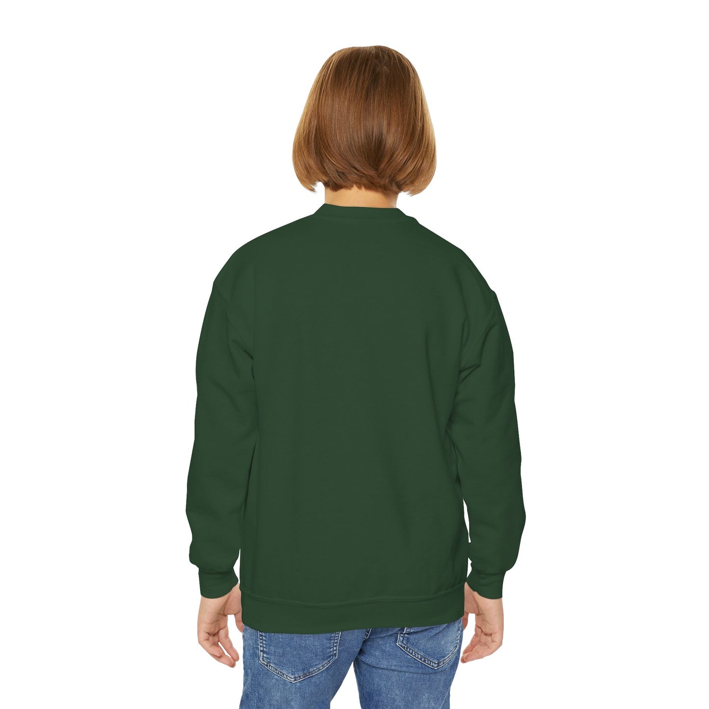 Youth Back to School Crewneck Sweatshirt – Cozy Fall Student Pullover, Fun Kids Fashion, Perfect for School Events & Birthday Gifts