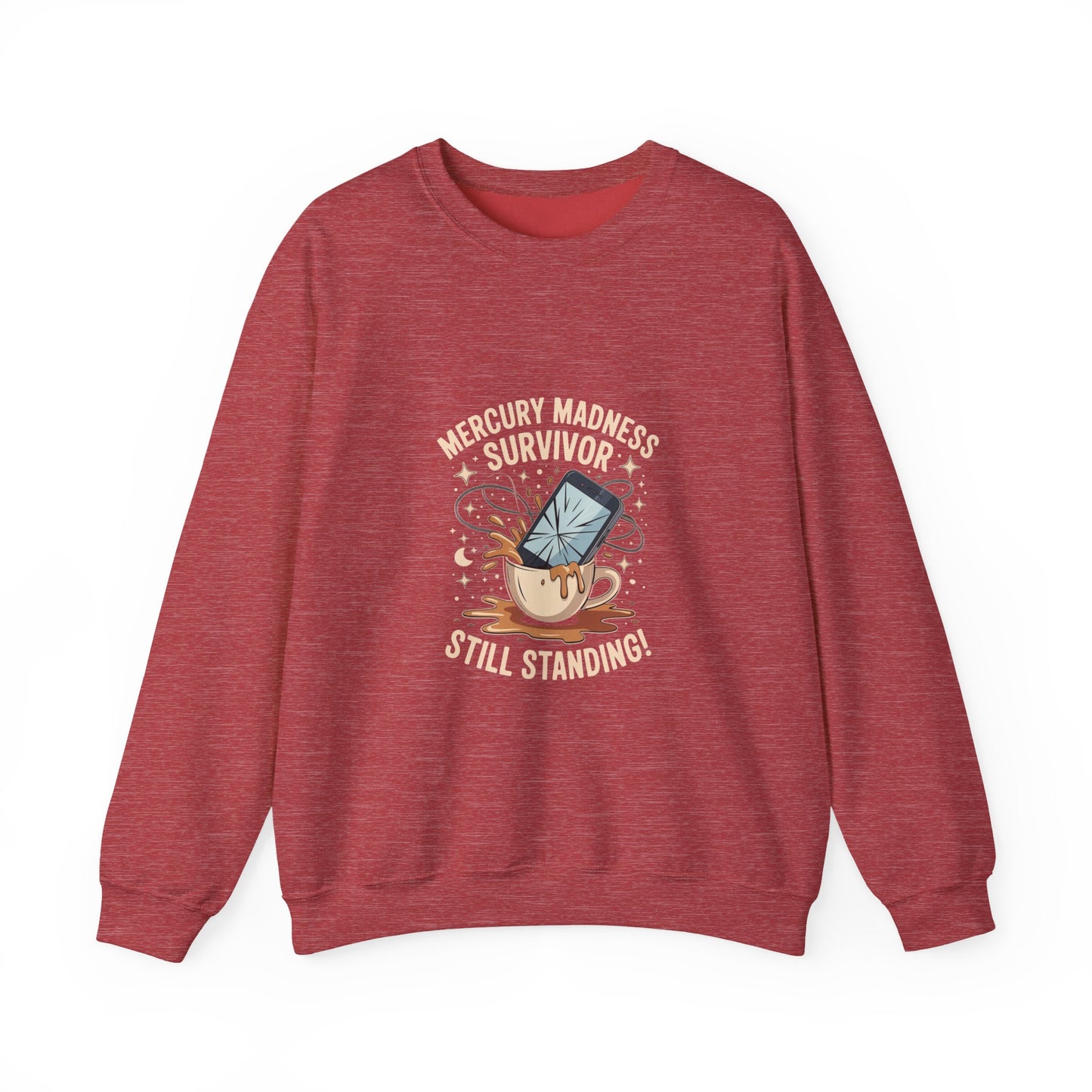 Mercury Madness Survivor Crewneck Sweatshirt, Astrology Gift, Unisex Sweatshirt, Cosmic Theme Apparel, Zodiacs, Humor Clothing