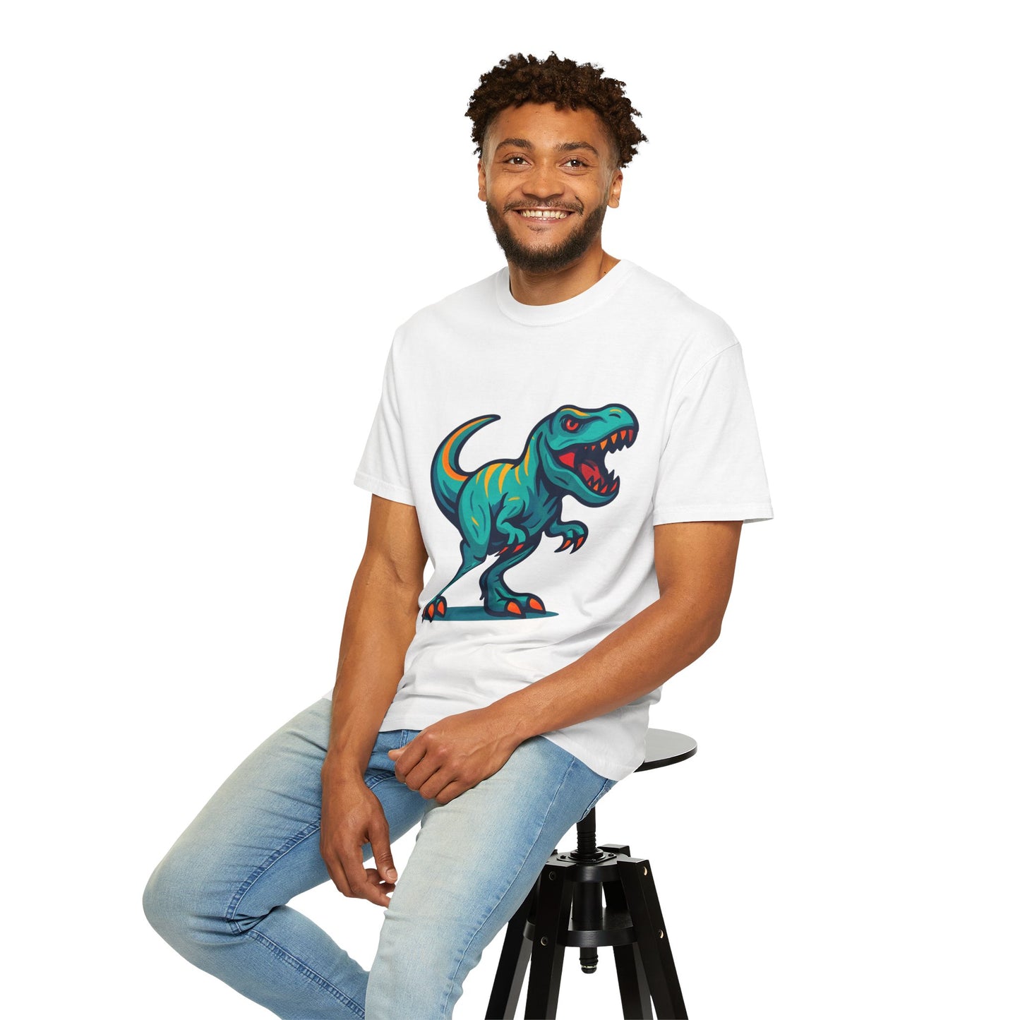 Dinosaur T-Shirt | Fun Cartoon Dino Graphic Tee for Kids & Adults | Unisex Casual Apparel | Perfect Birthday & Holiday Gift